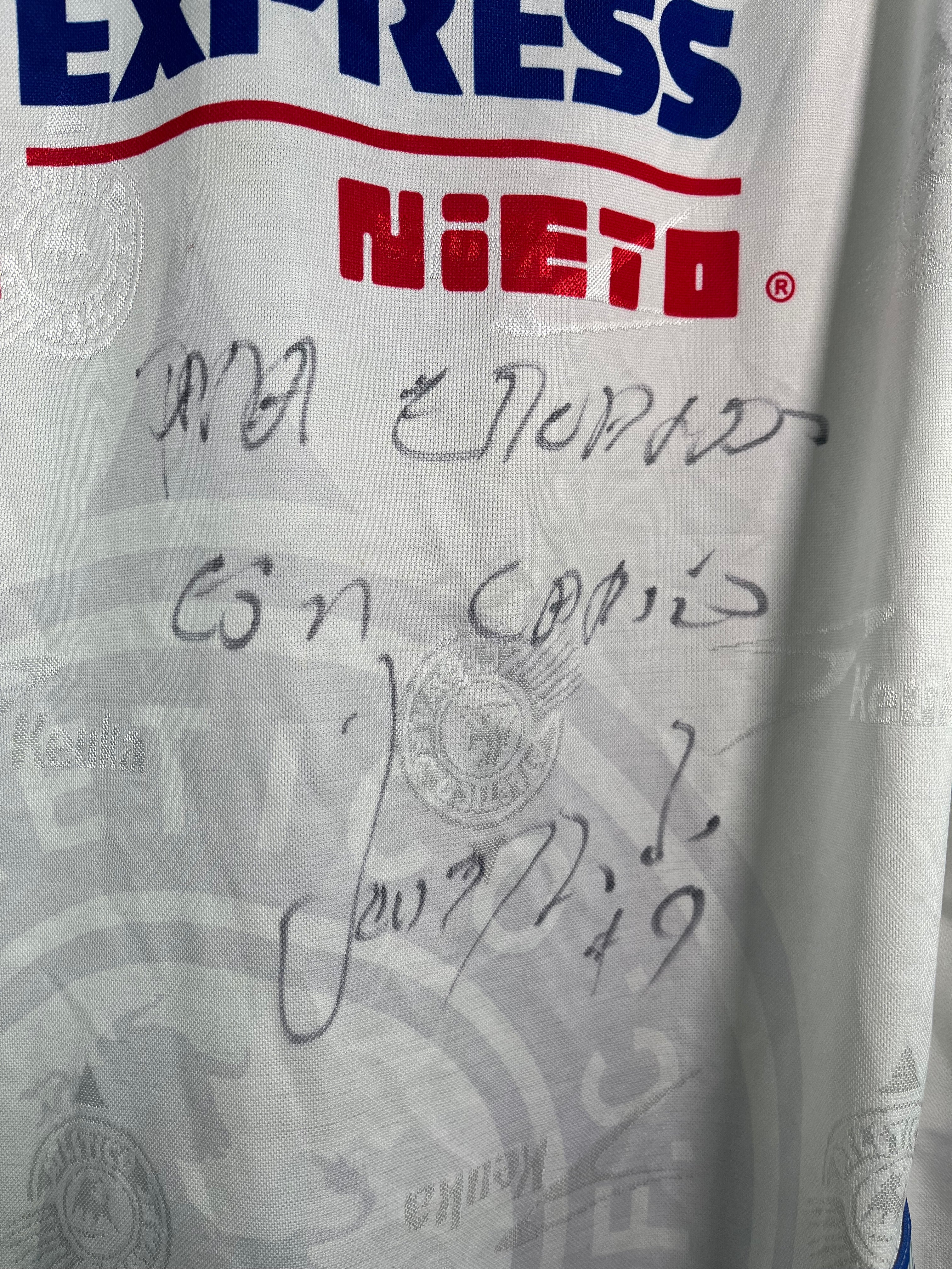 Jersey Celaya Local 2000 2001 Manga Larga Match Worn Autografiado Leonardo Moreno (L)