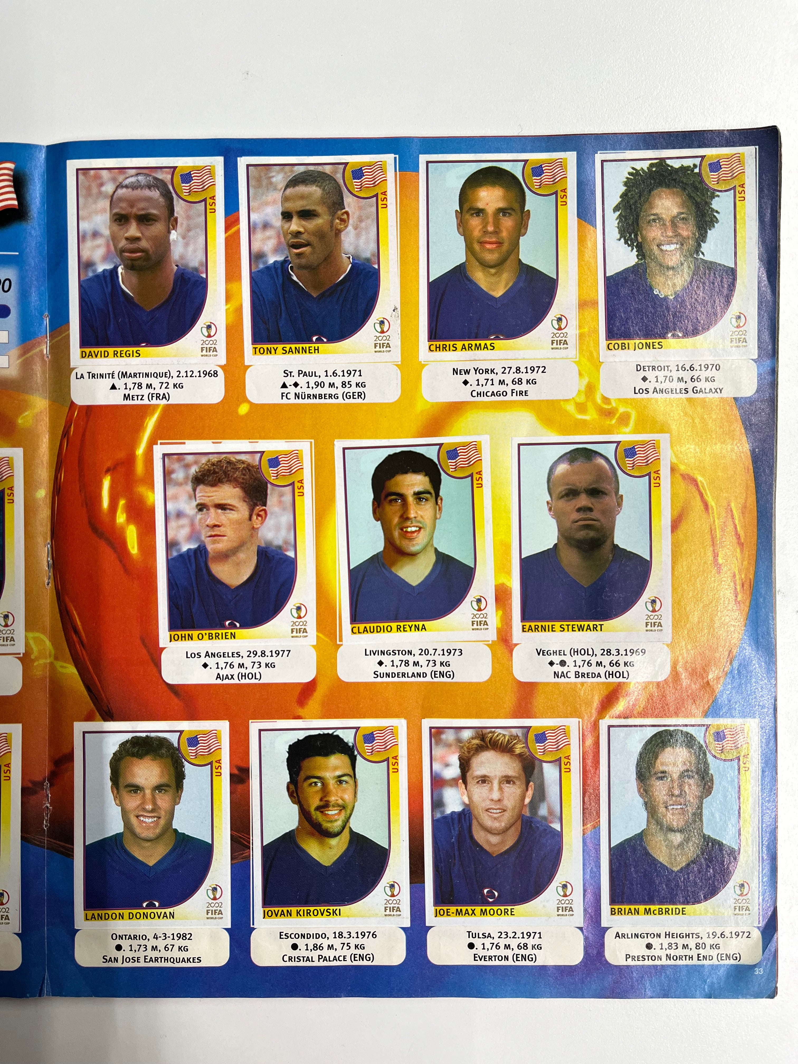 Álbum Panini Mundial Corea Japón 2002