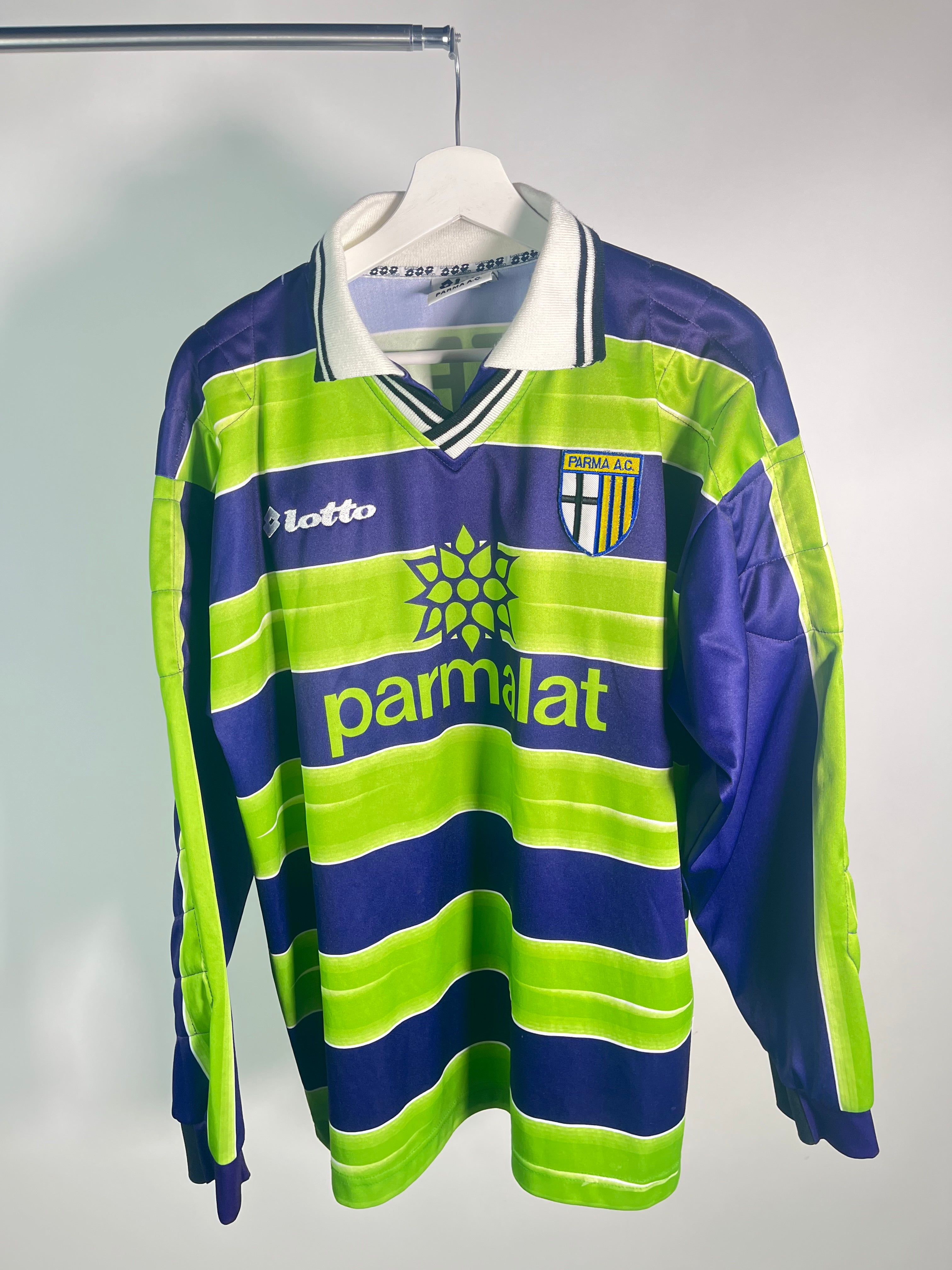 Jersey Parma Portero 1998 1999 Manga Larga Gianluigi Buffon (L)