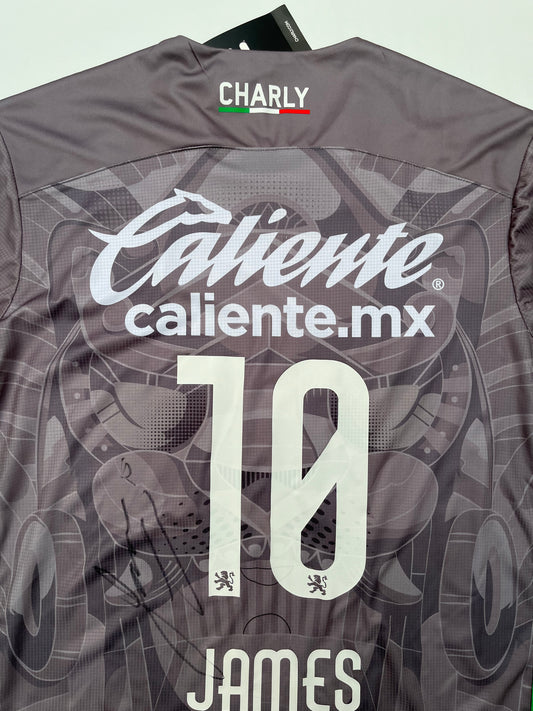 Jersey León Tercero 2024 2025  Autografiado por James Rodriguez (L)