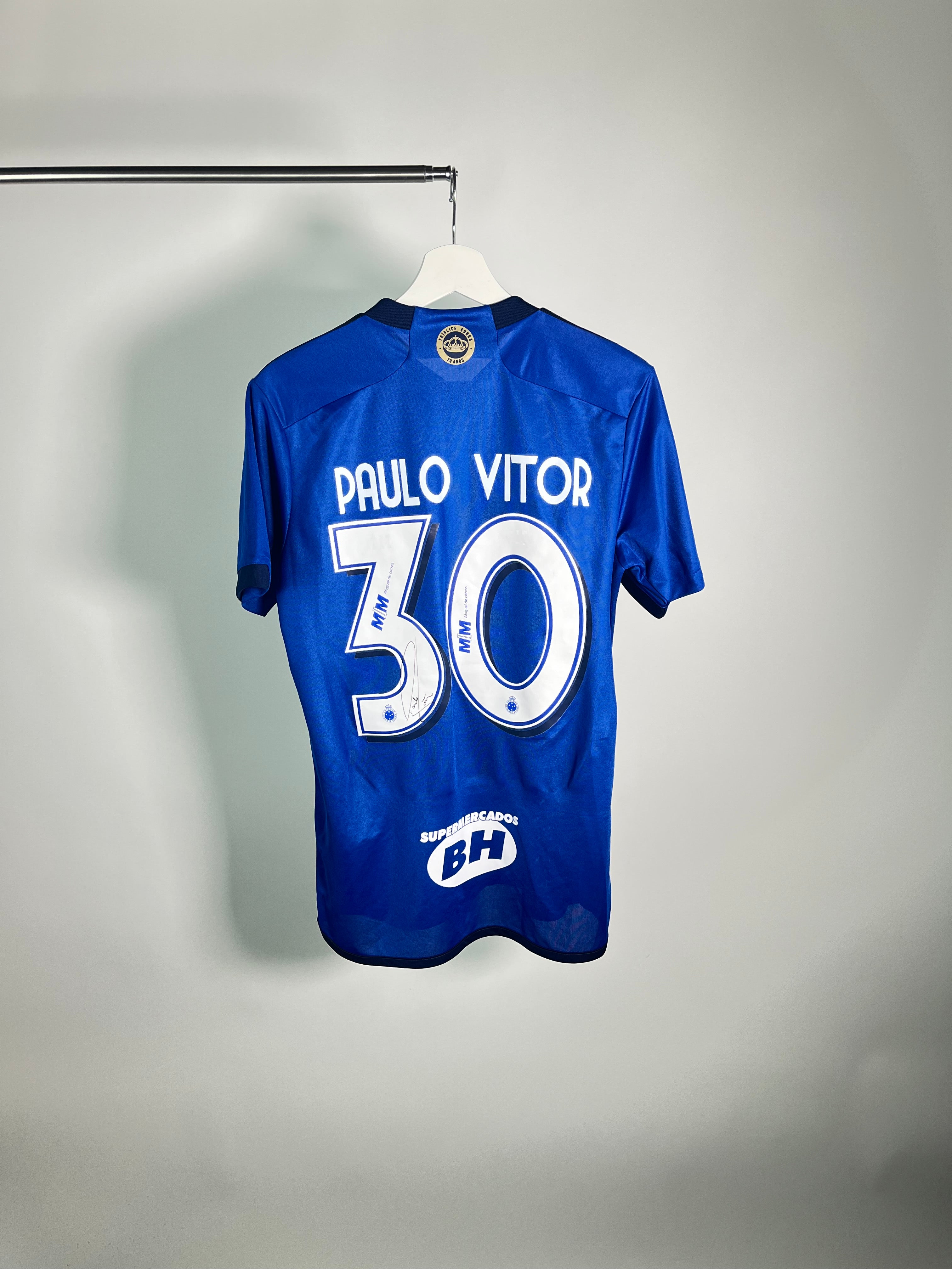 Jersey Cruzeiro Local 2023 2024 Match Worn Autografiado Paulo Victor *Incluye Certificado* (S)