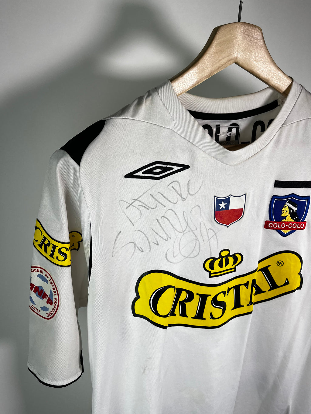 Jersey Colo Colo Local 2011 2012 Match Worn Autografiada Arturo Sanhueza (M)