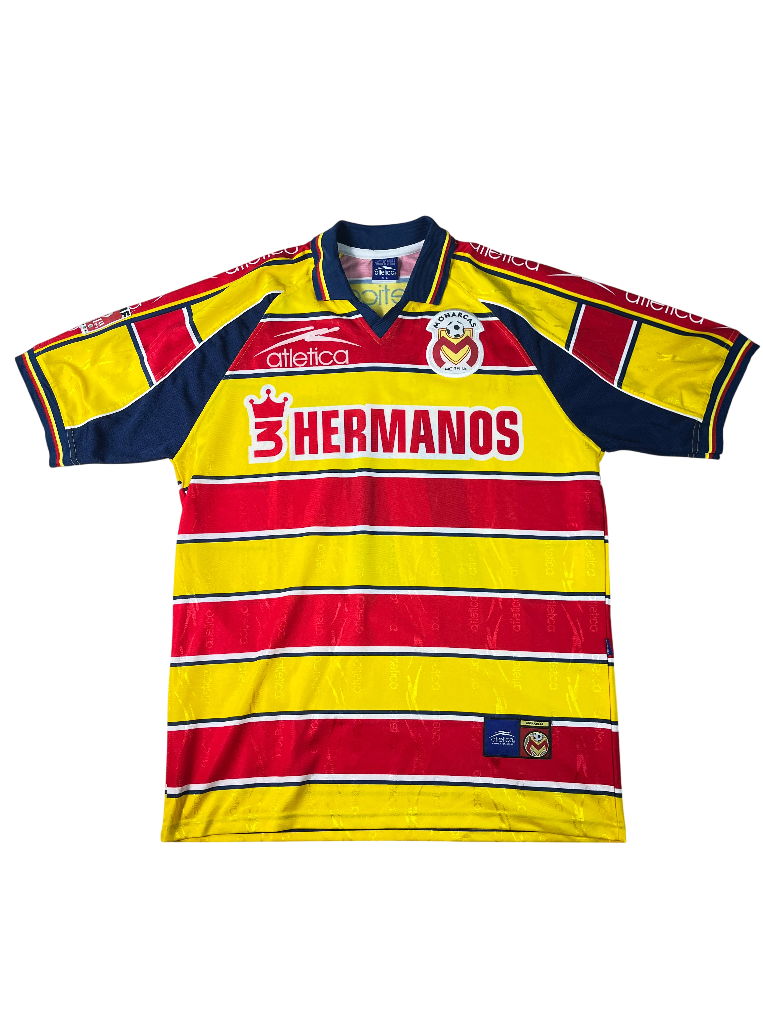 Jersey Monarcas Morelia Local 1999 2000 Utilería Pablo Marcelo Bezombe (L)