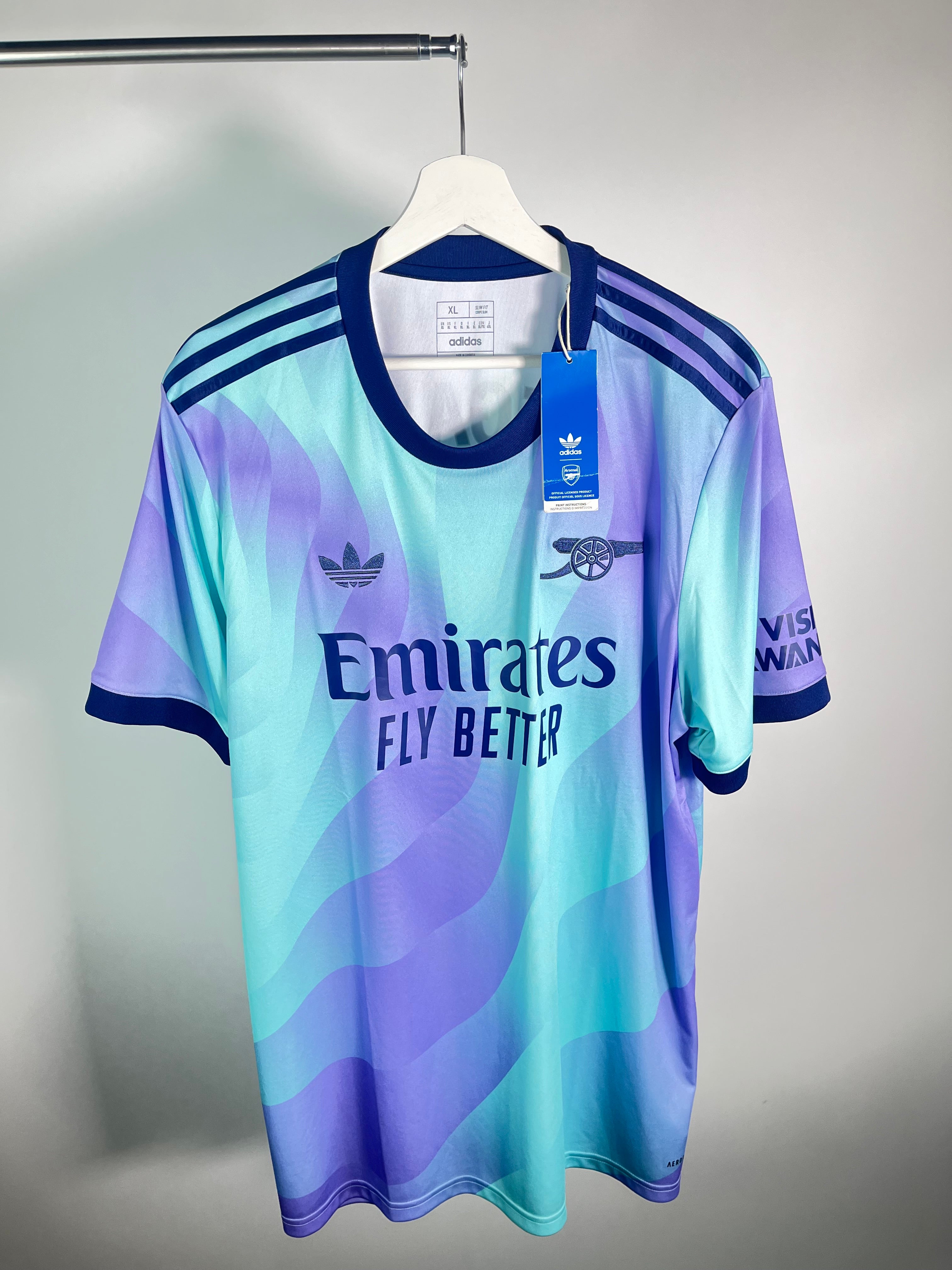 Jersey Arsenal Tercera 2024 2025 Martin Ødegaard *C/Etiquetas* (XL)