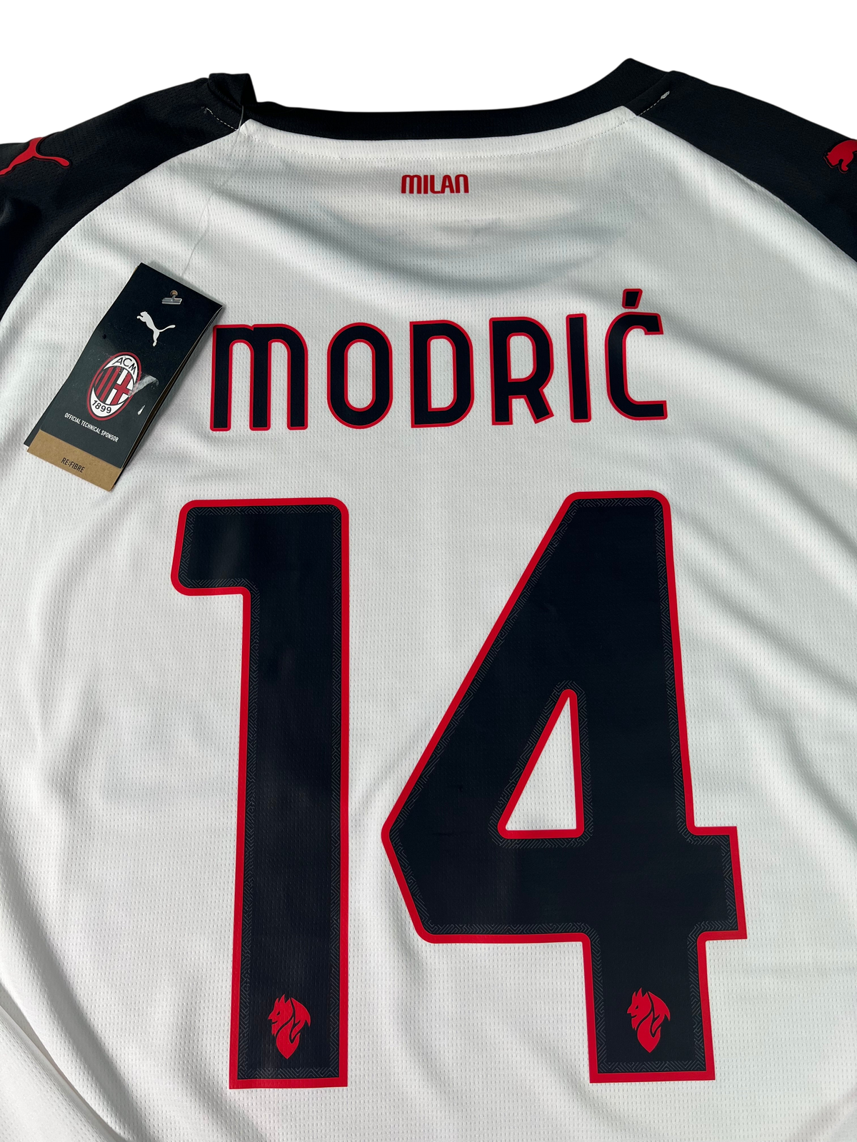 Jersey AC Milan Visita 2025 2026 Manga Larga Luka Modrić *C/Etiquetas* (XXL)