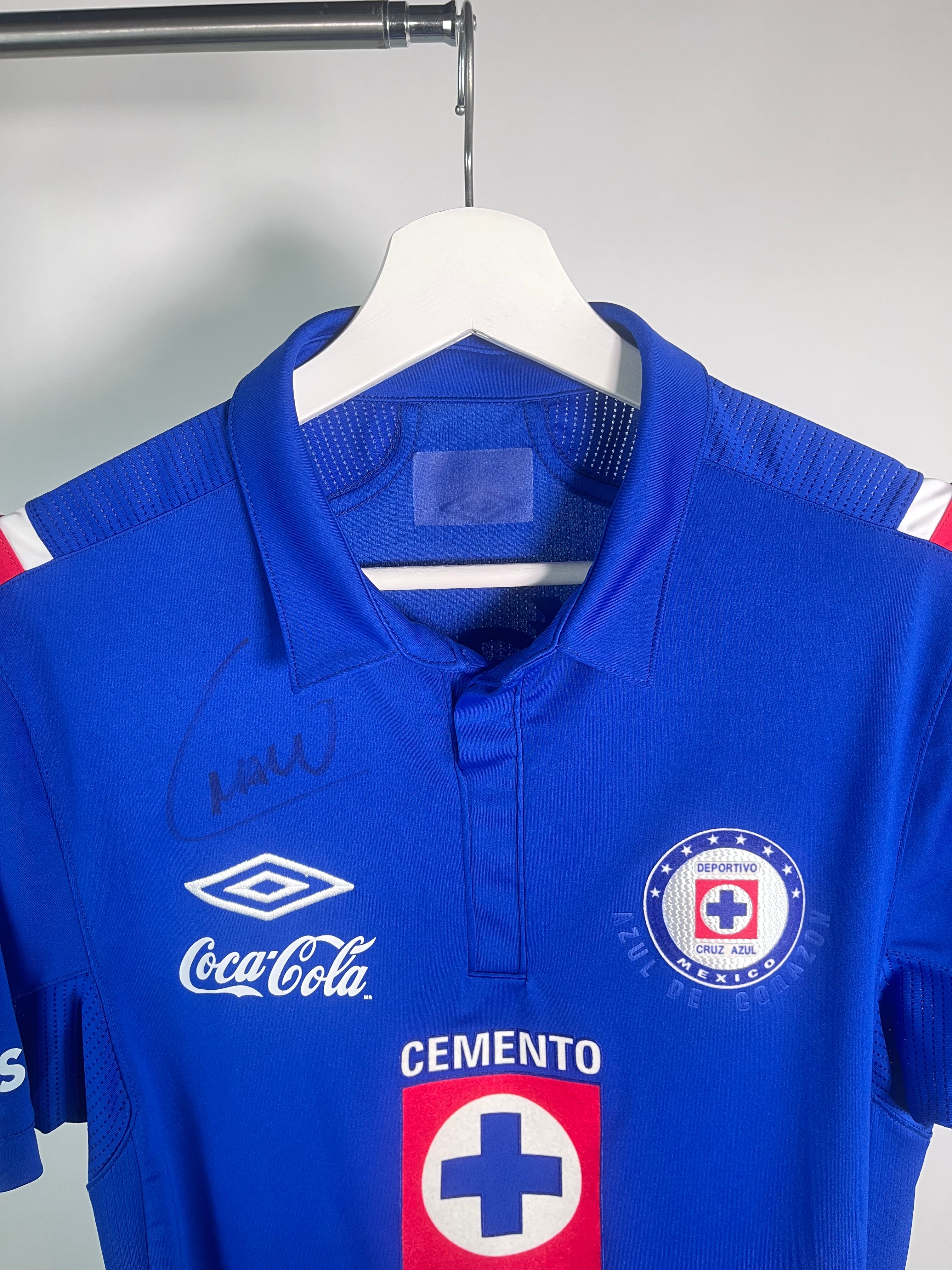 Jersey Cruz Azul Local 2012 2013 Autografiado Christian Chaco Giménez (S)