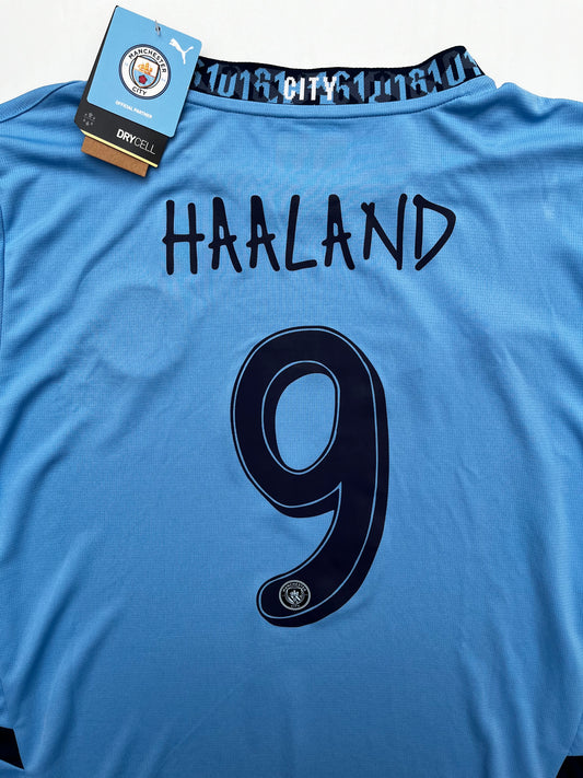 Jersey Manchester City Local 2024 2025 *C/Etiquetas* Erling Haaland (XL)