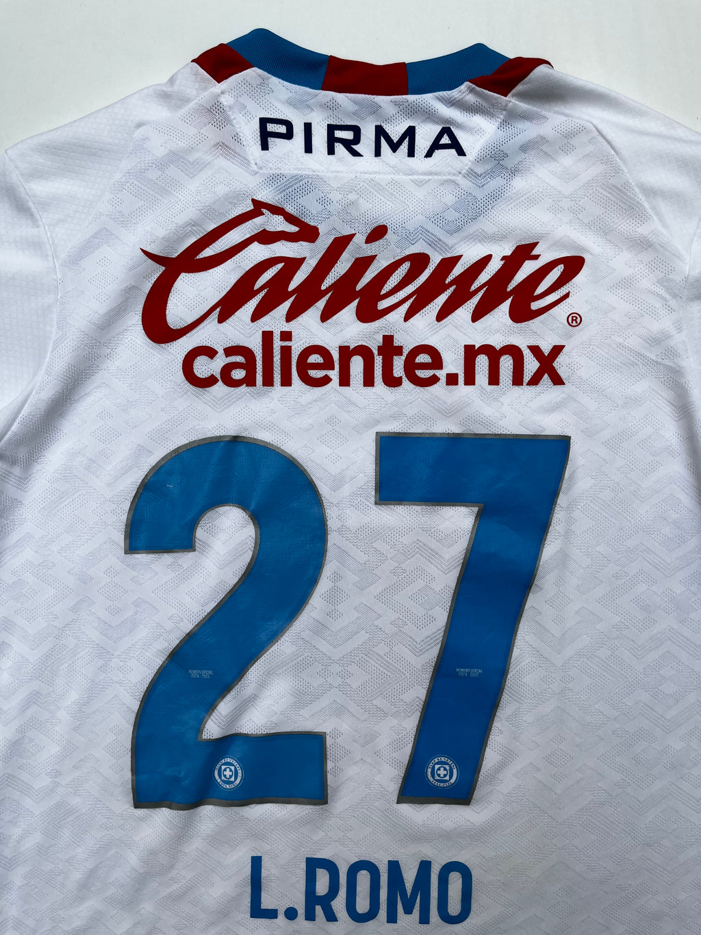 Jersey Cruz Azul Visita 2024 2025 Match Worn Luis Romo (M)