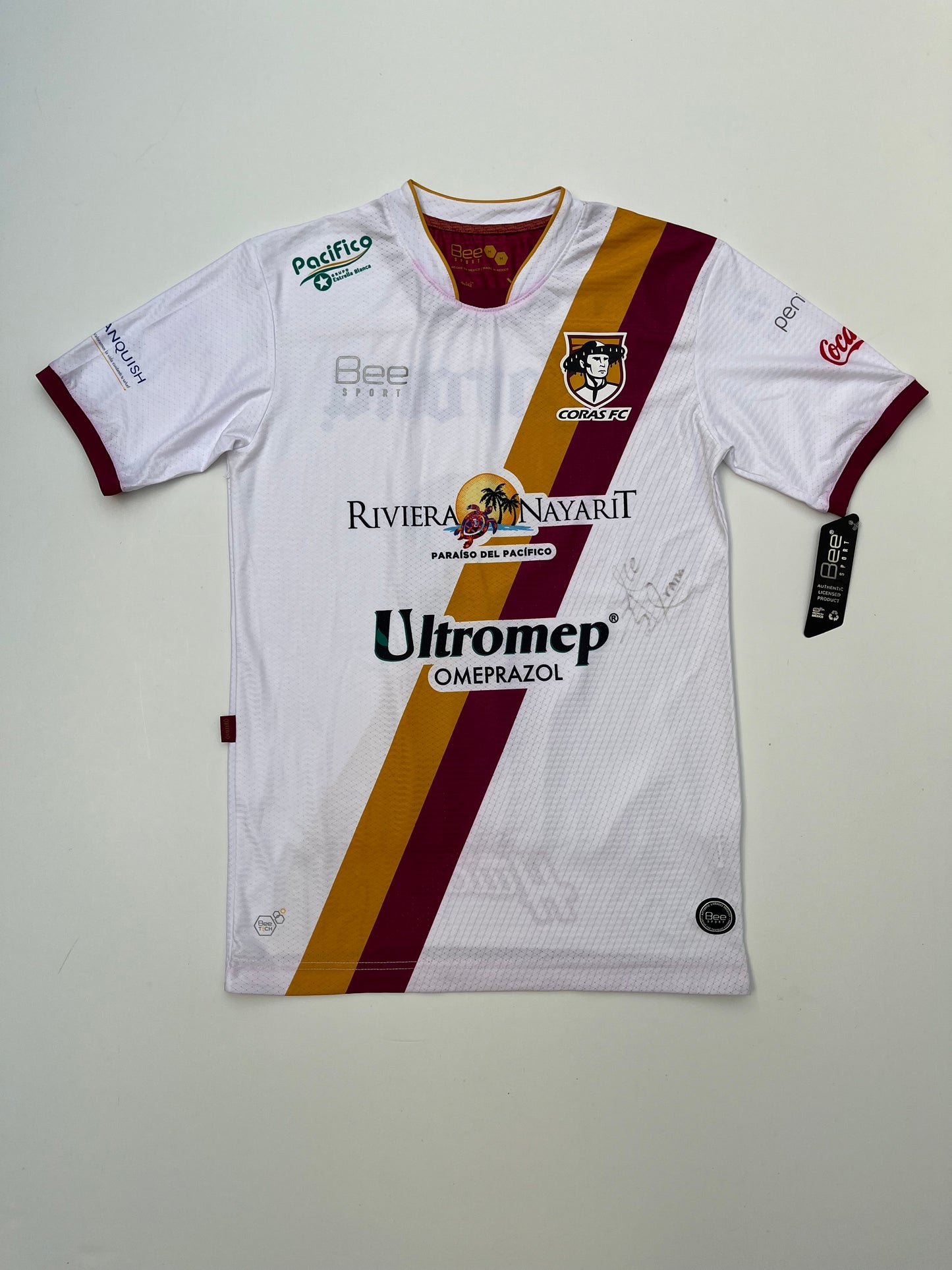 Jersey Coras FC Visita 2018 2019 Utilería Autografiada (M)
