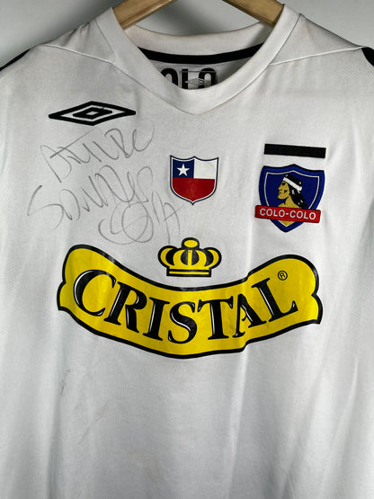 Jersey Colo Colo Local 2011 2012 Match Worn Autografiada Arturo Sanhueza (M)