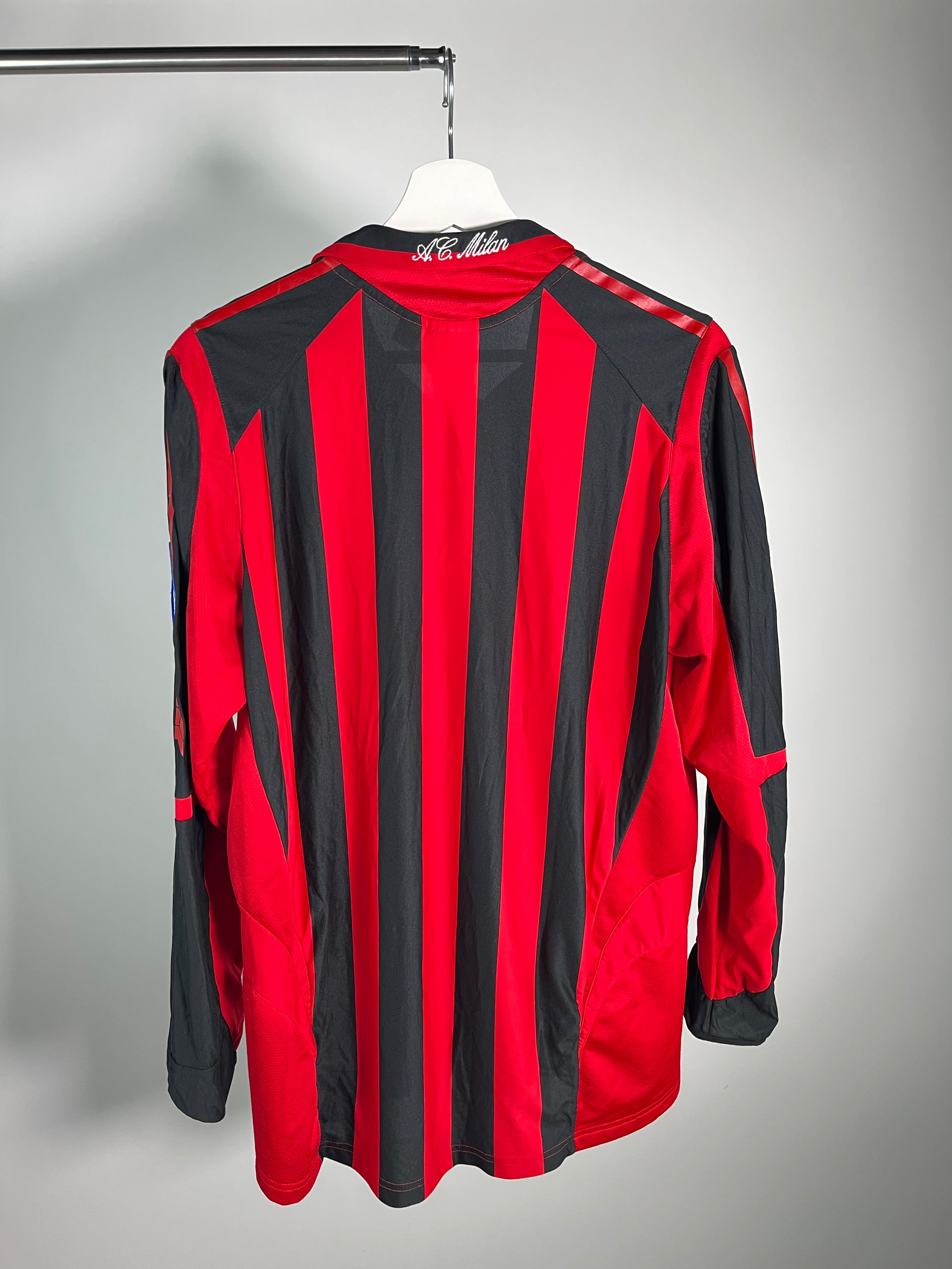 Jersey AC Milán Local 2005 2006 Manga Larga *Champions League* (M)