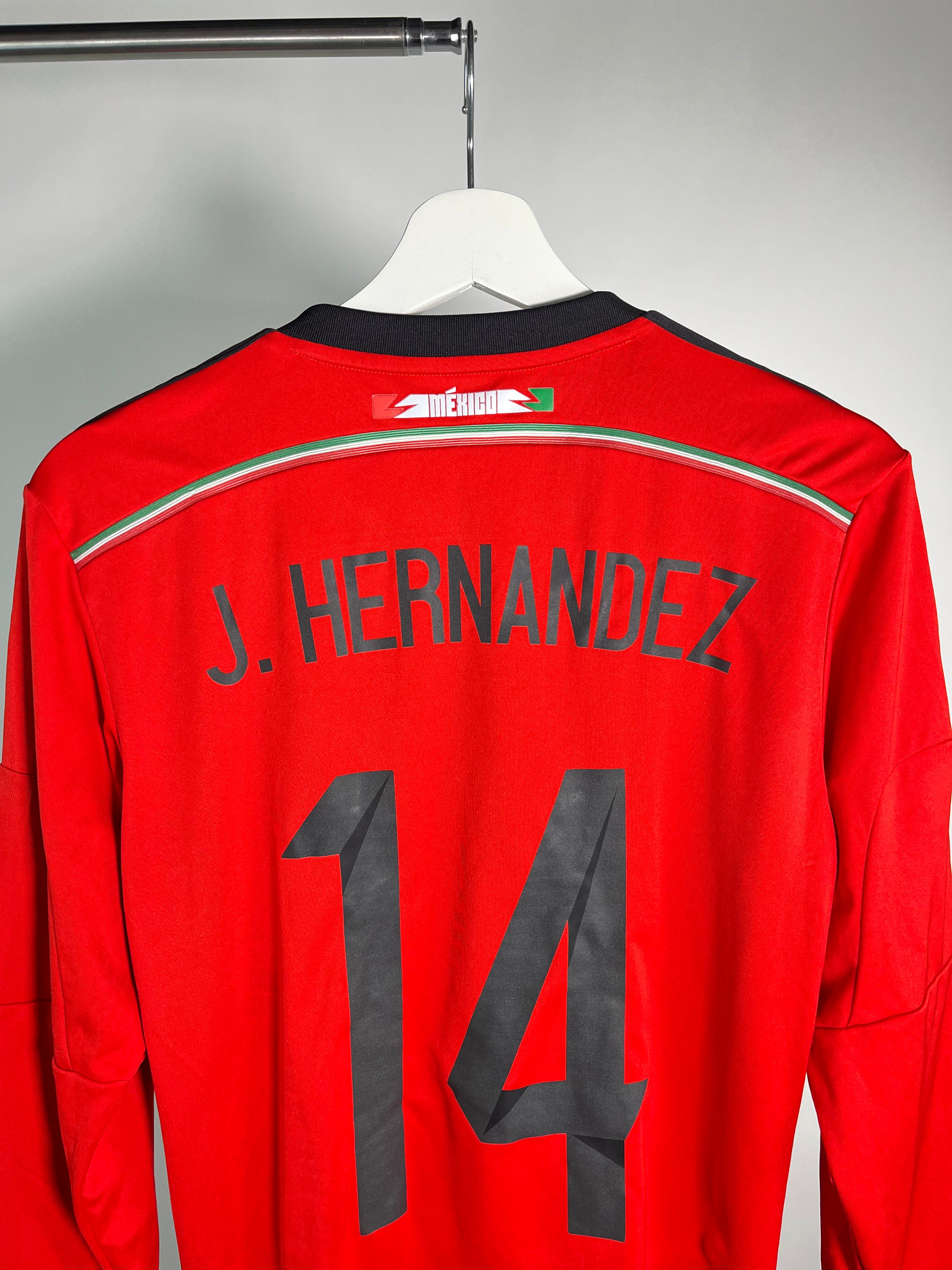 Jersey México Visita 2014 2015 *Match Detail vs Brasil* Javier Hernandez Manga Larga (S)