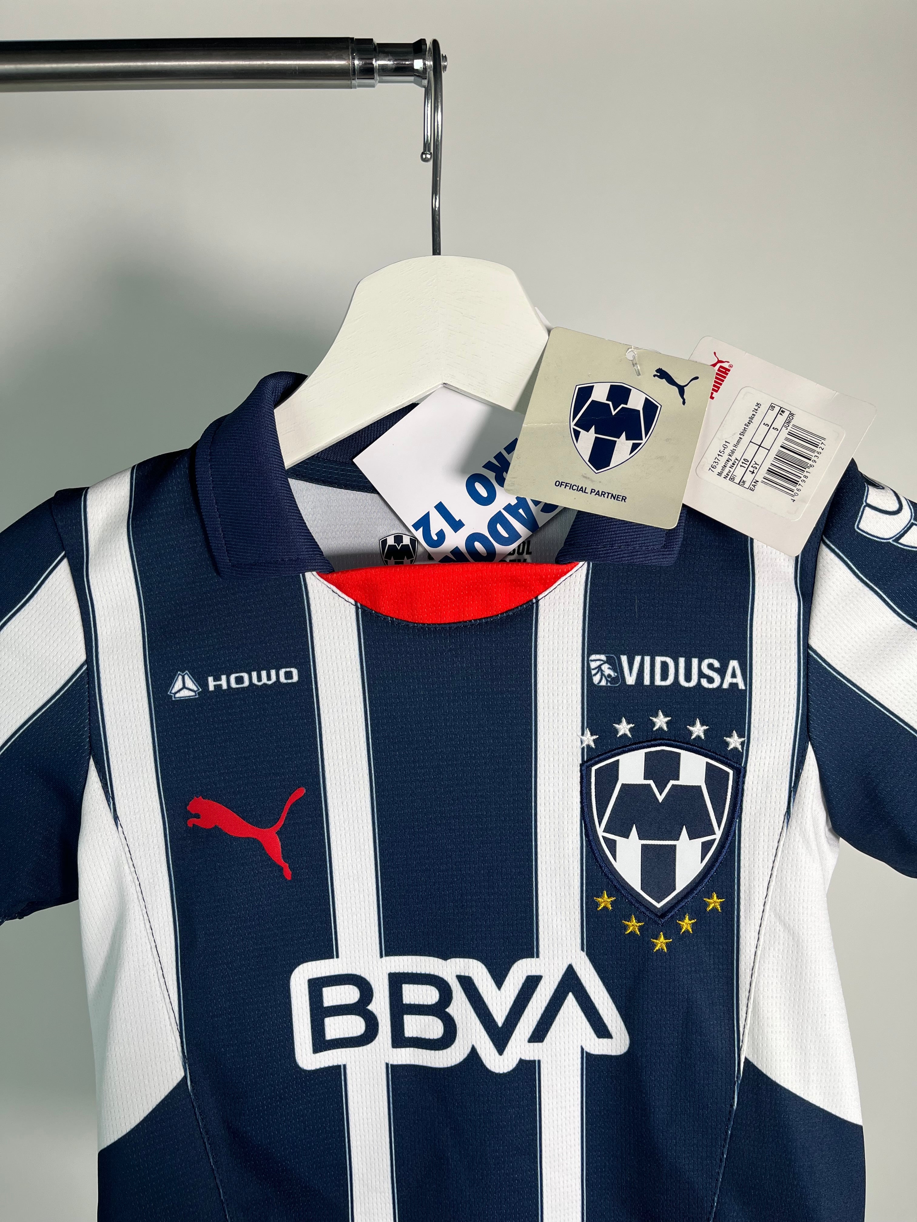 Jersey Rayados Monterrey Local 2024 2025 *C/Etiquetas* (XS Niño)