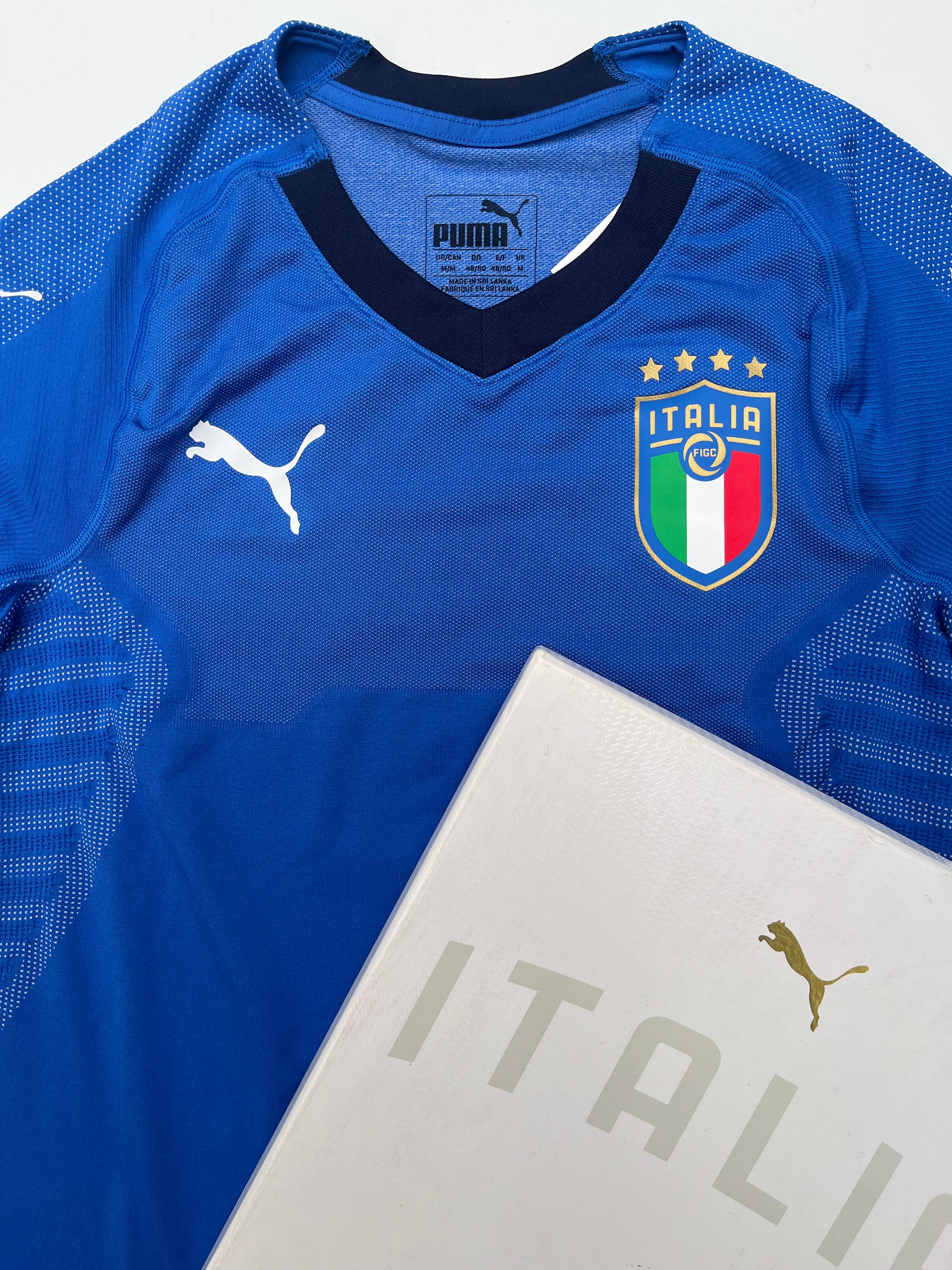 Jersey Italia Local 2018 2019 *Con Caja* Versión Jugador (M)