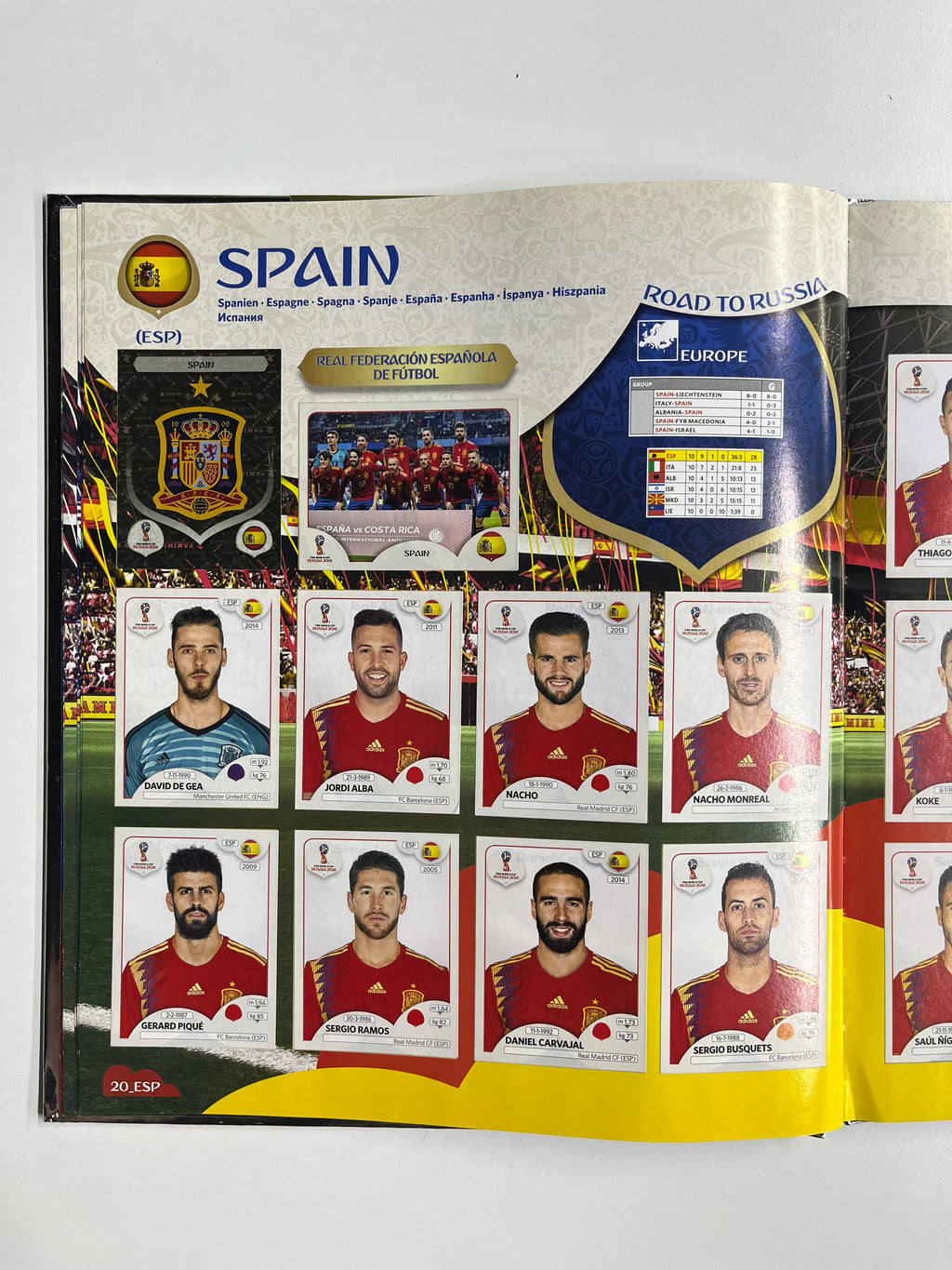 Álbum Panini Mundial Rusia 2018 Pasta Dura (Completo)