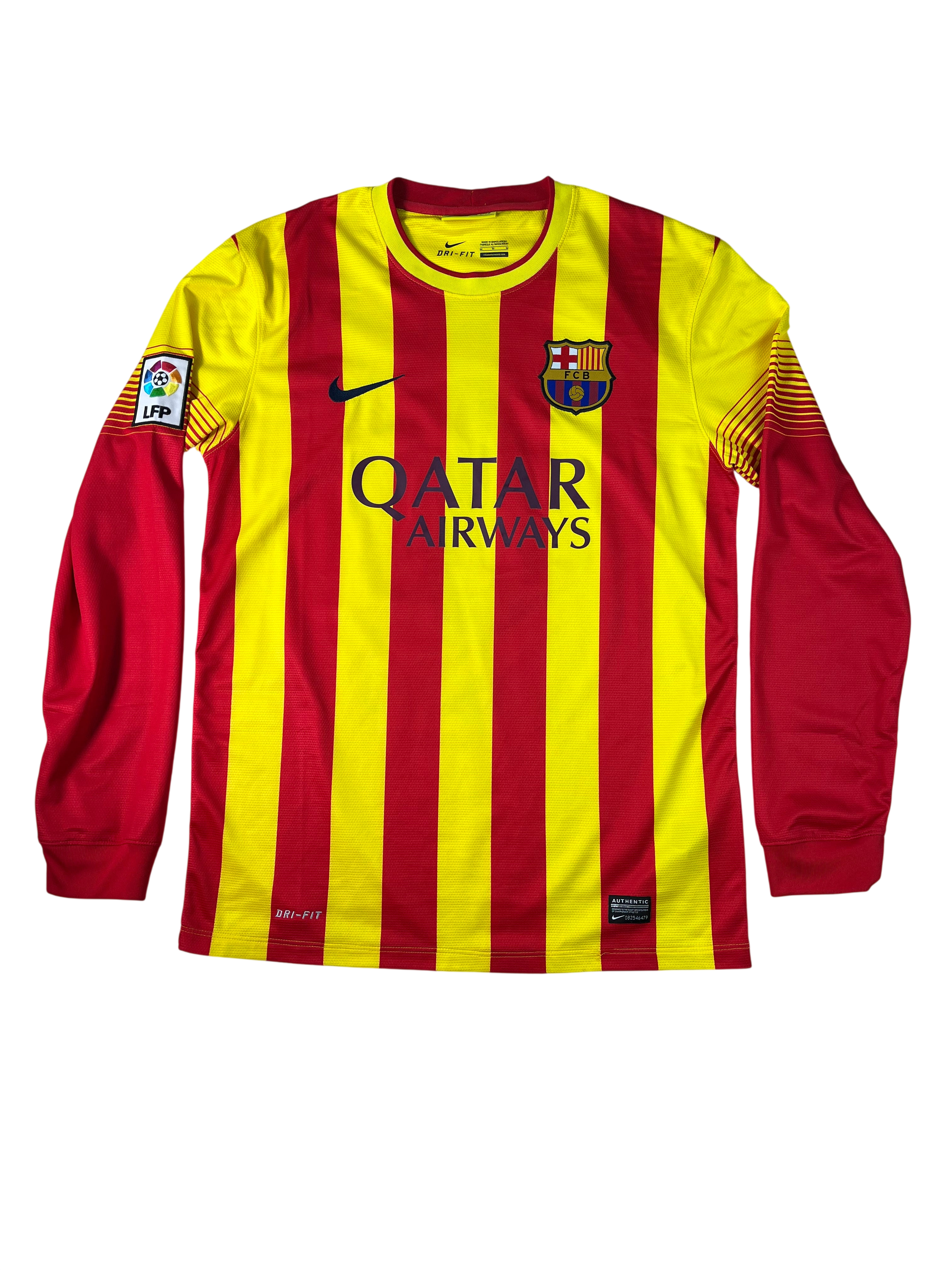 Jersey Barcelona Visita 2013 2014 Manga Larga Xavi Hernández (M)