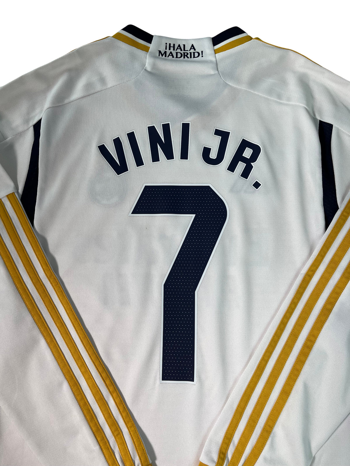 Jersey Real Madrid Local 2023 2024 Manga Larga Vinícius Júnior (S)