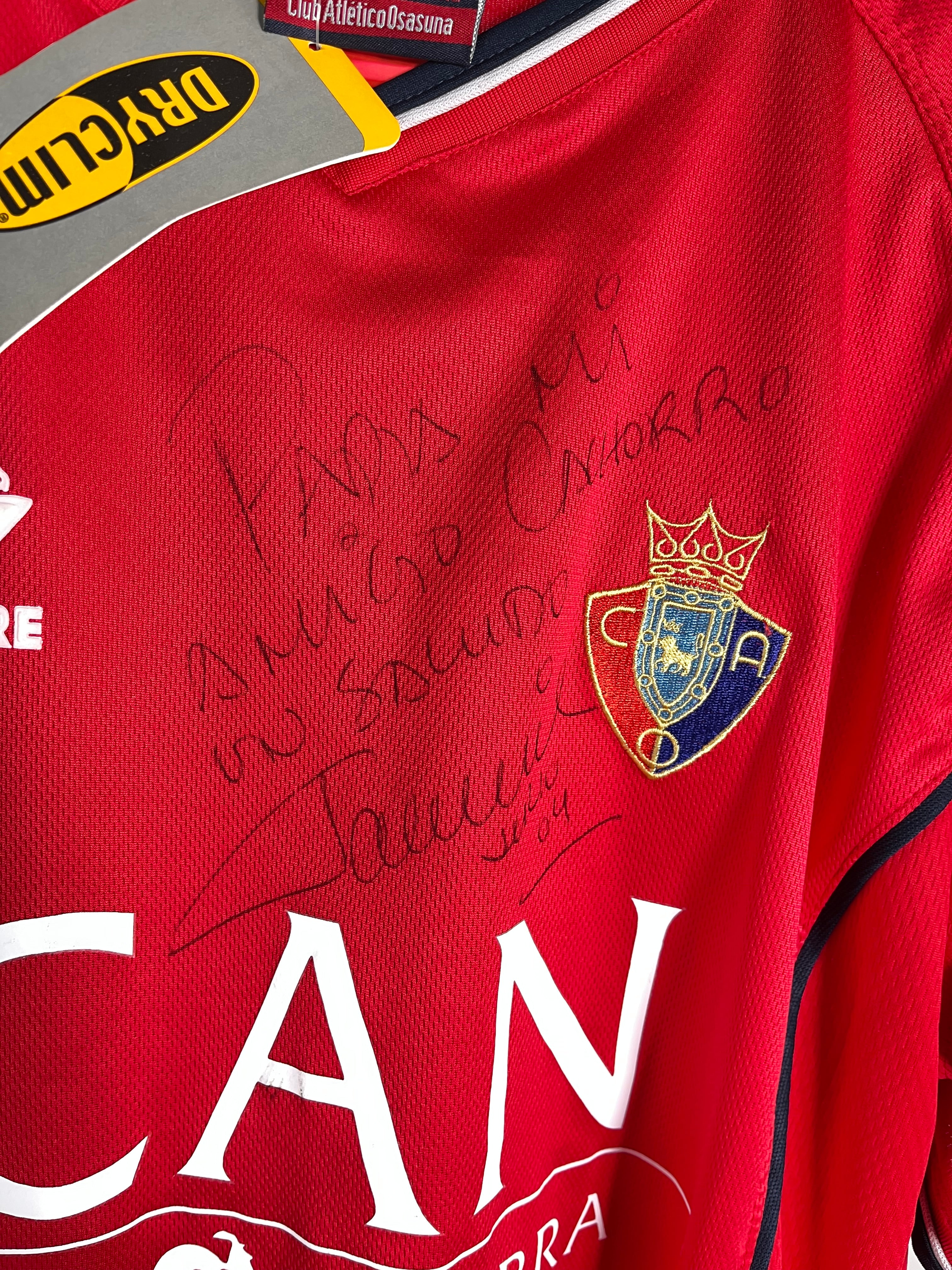 Jersey Osasuna Local 2003 2004 Autografiado Javier Aguirre *C/Etiquetas* (L)