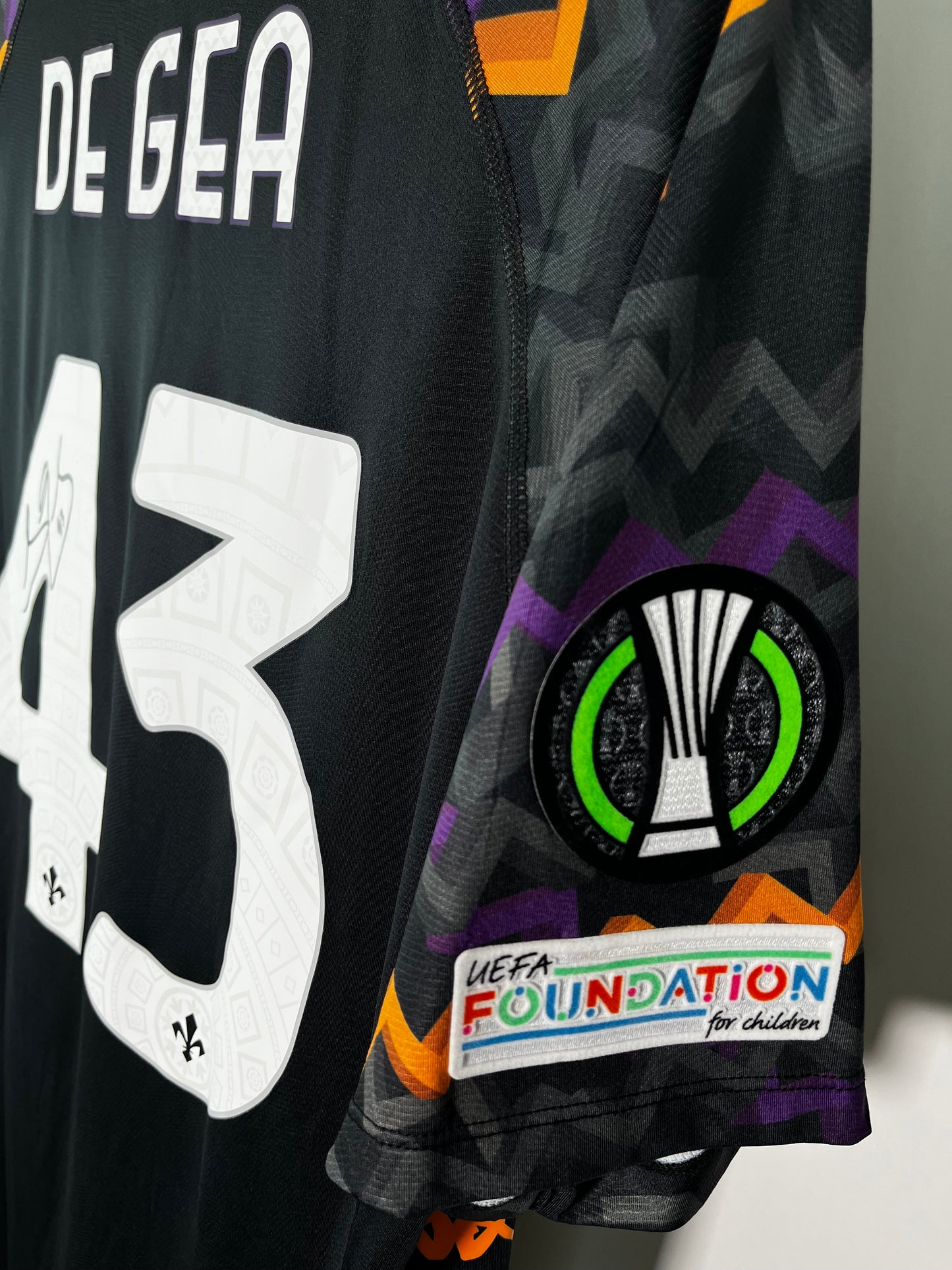Jersey Fiorentina Portero 2024 2025 Versión Jugador Autografiado David De Gea*C/Etiquetas* (XXXL)