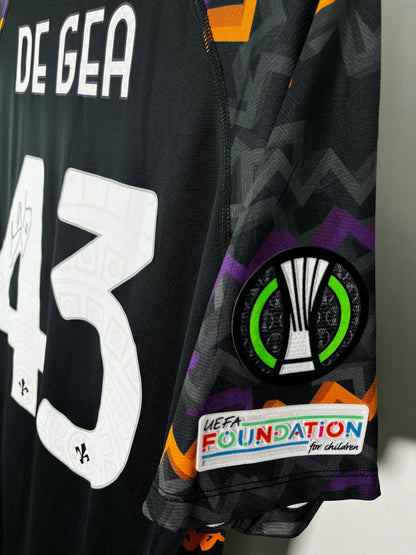 Jersey Fiorentina Portero 2024 2025 Versión Jugador Autografiado David De Gea*C/Etiquetas* (XXXL)