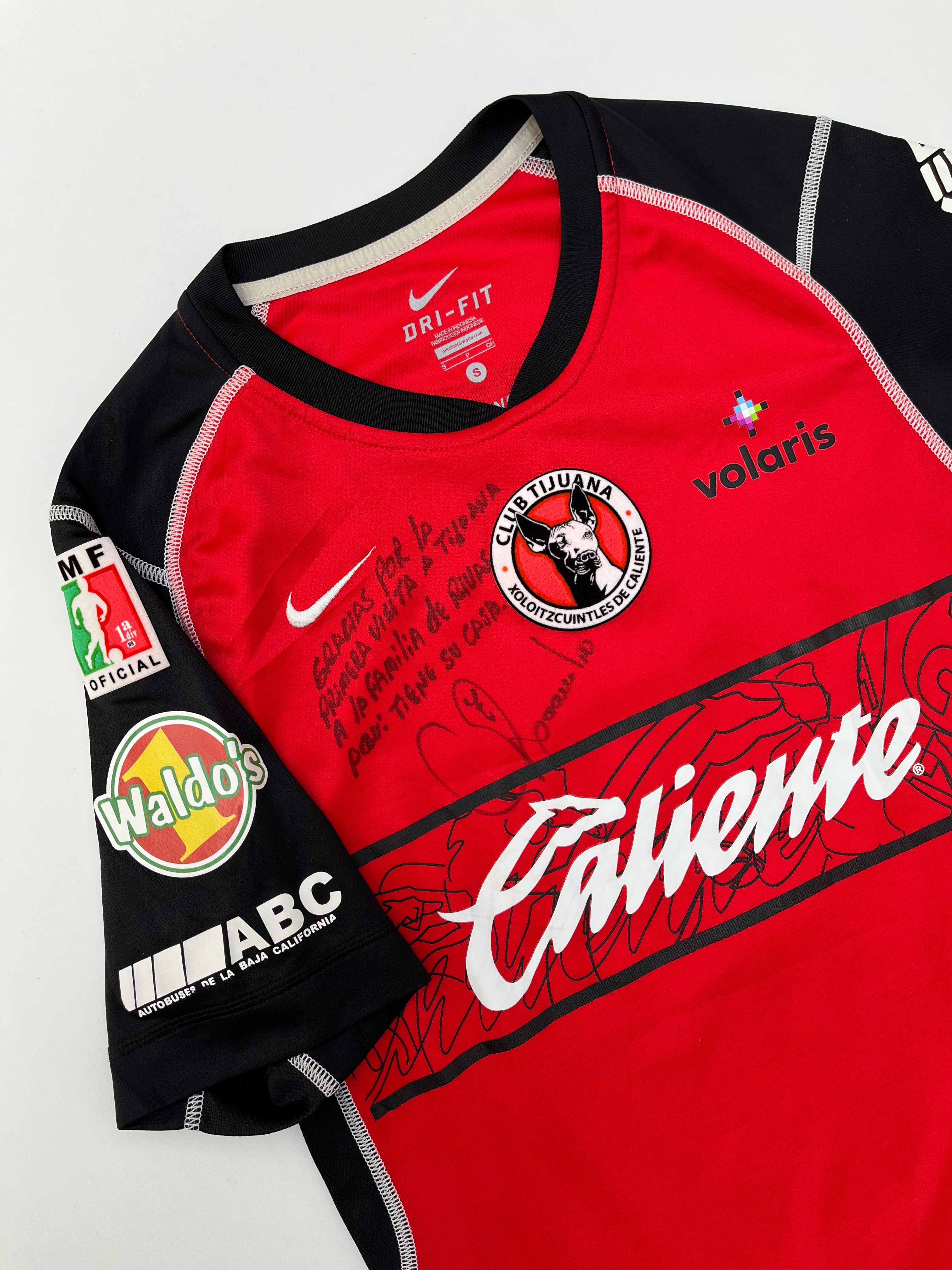 Jersey Xolos Local 2011 2012 Utilería Autografiado por Leandro Augusto (S)