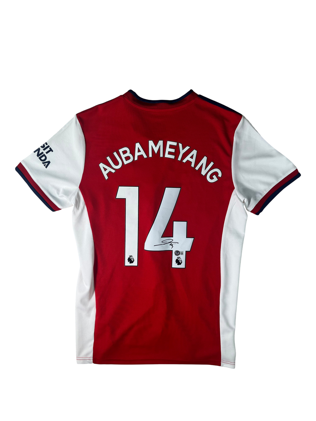 Jersey Arsenal Local 2021 2022 Autografiada Pierre Emerick Aubameyang (L)