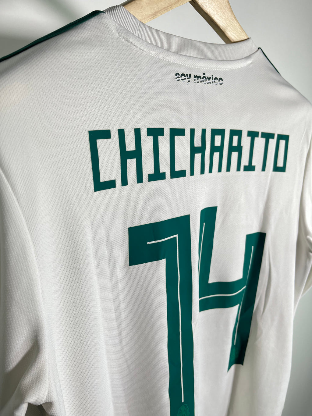 Jersey México Visitante 2018 2019 Manga Larga Chicharito (M)