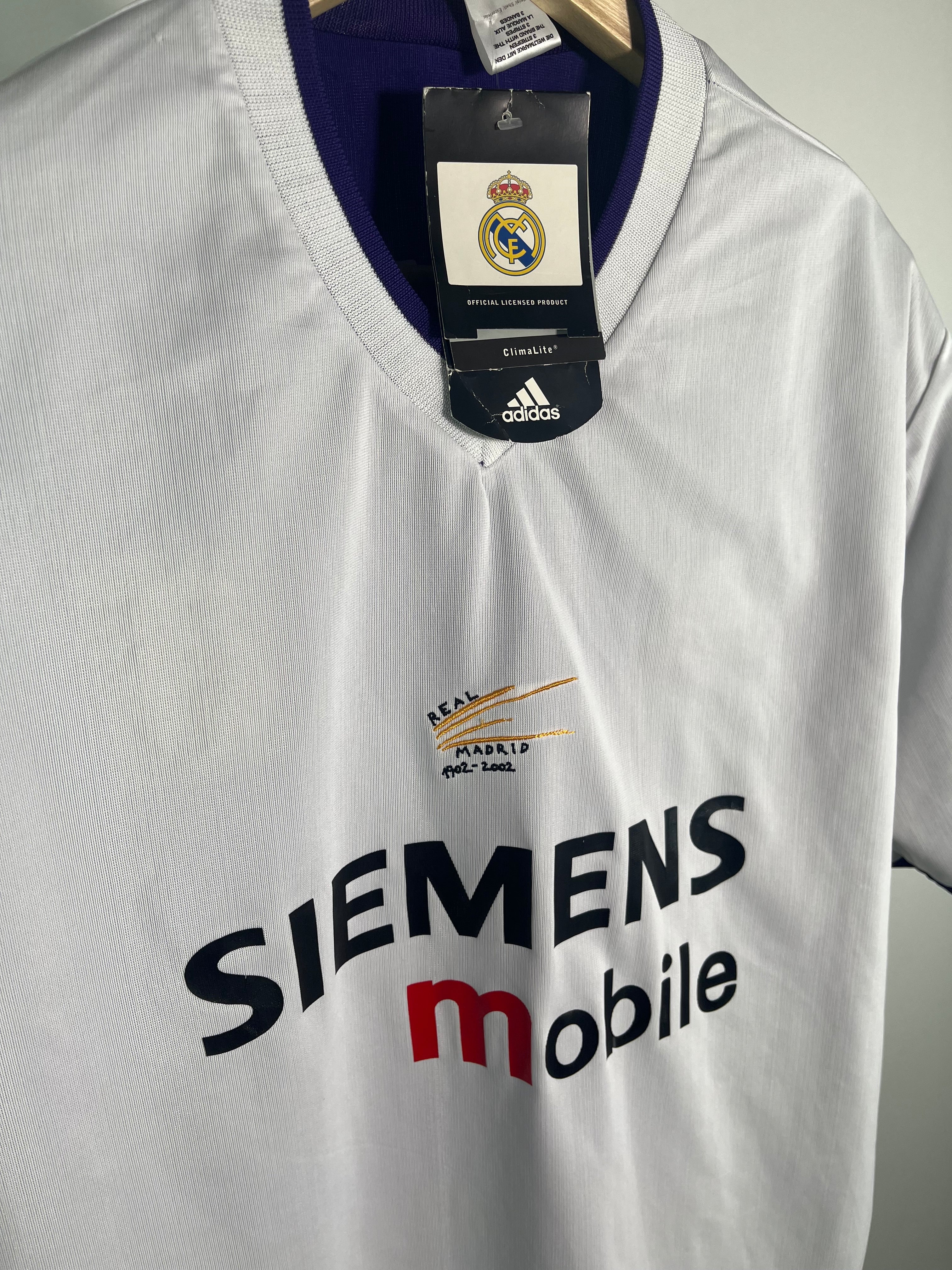Jersey Real Madrid Tercera 2002 2003 *Edición Centenario C/Etiquetas* Ronaldo Nazario (XL)