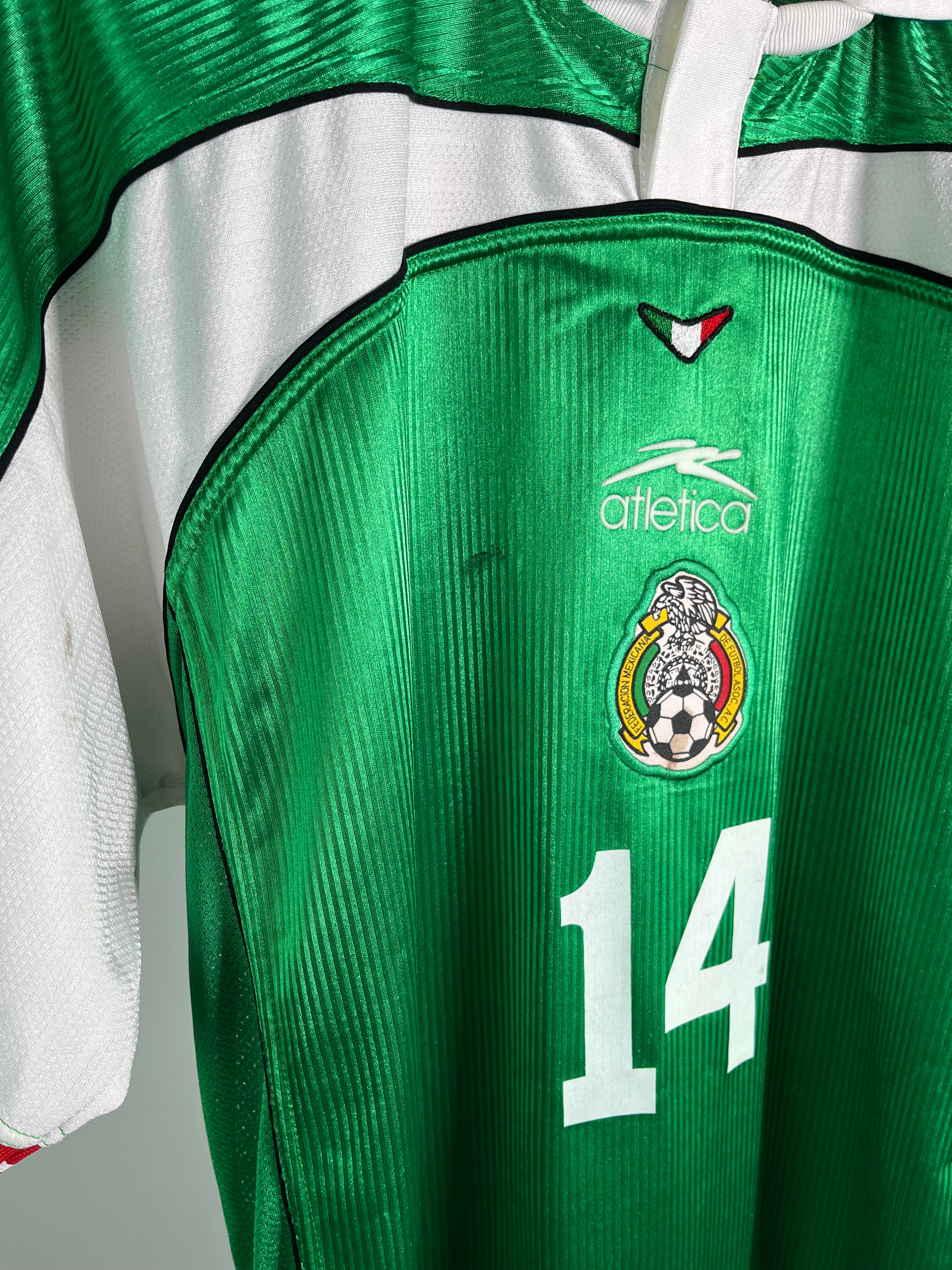 Jersey México Local 2000 2001 Match Worn Autografiada Germán Villa (L)