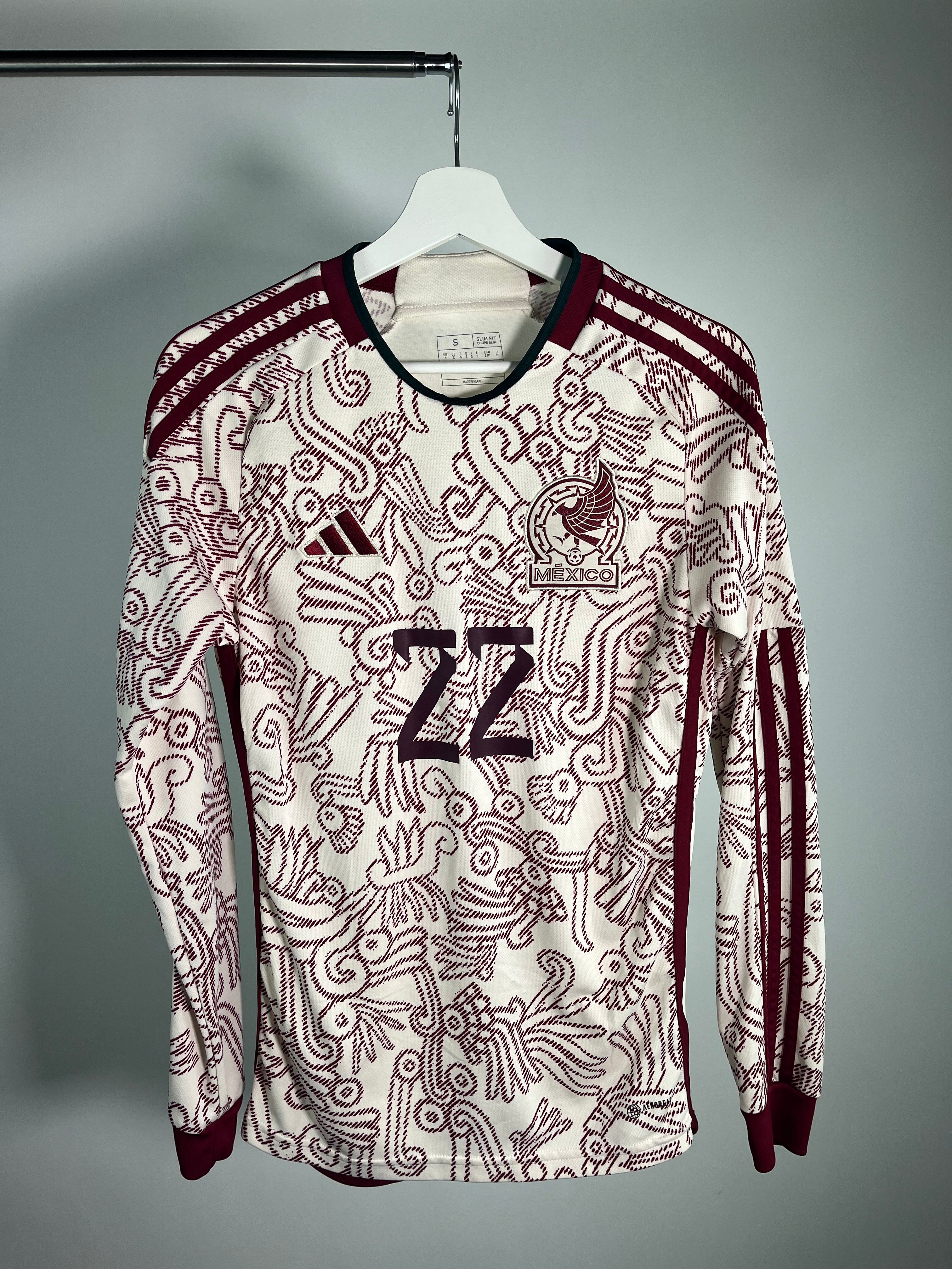 Jersey México Visita 2022 2023 Manga Larga Hirving "Chucky" Lozano  (S)