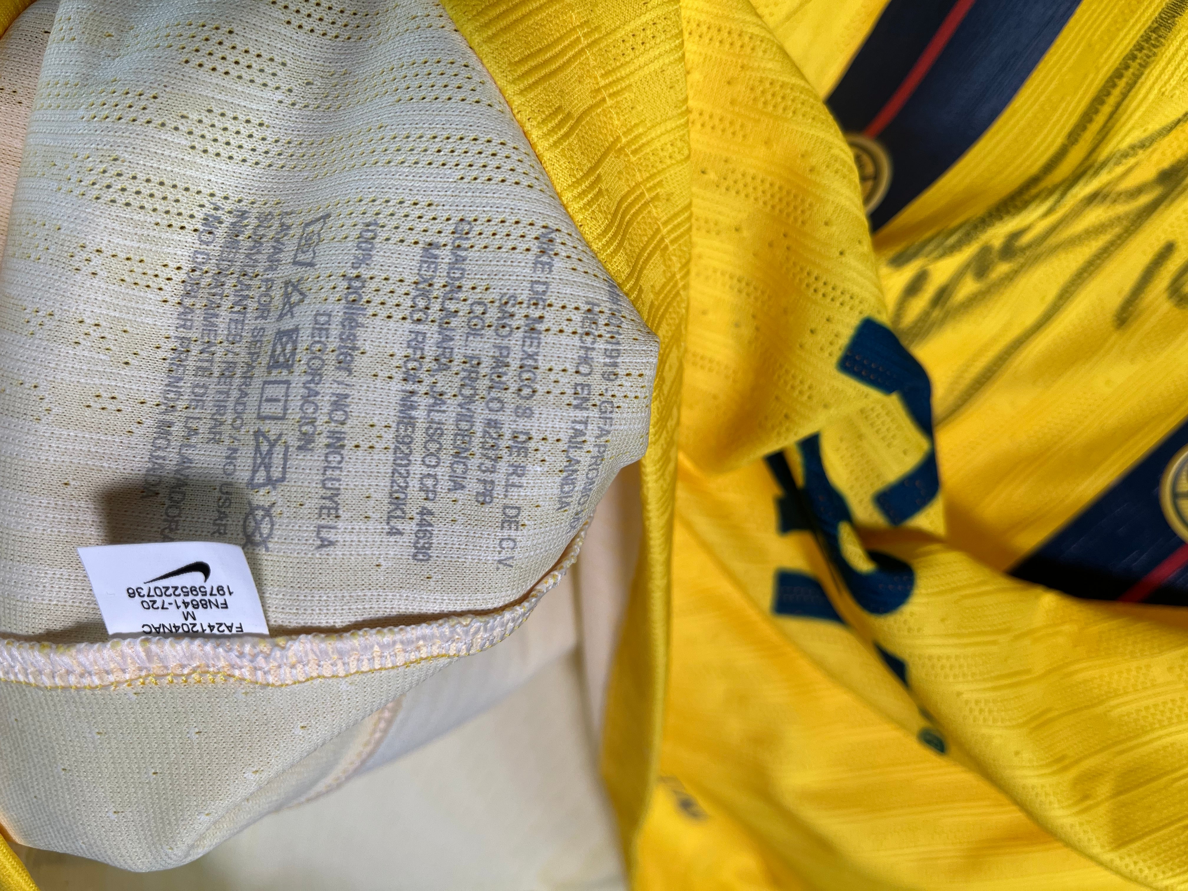 Jersey Club América Local 2024 2025 Match Worn Autografiada Alejandro Zendejas (M)
