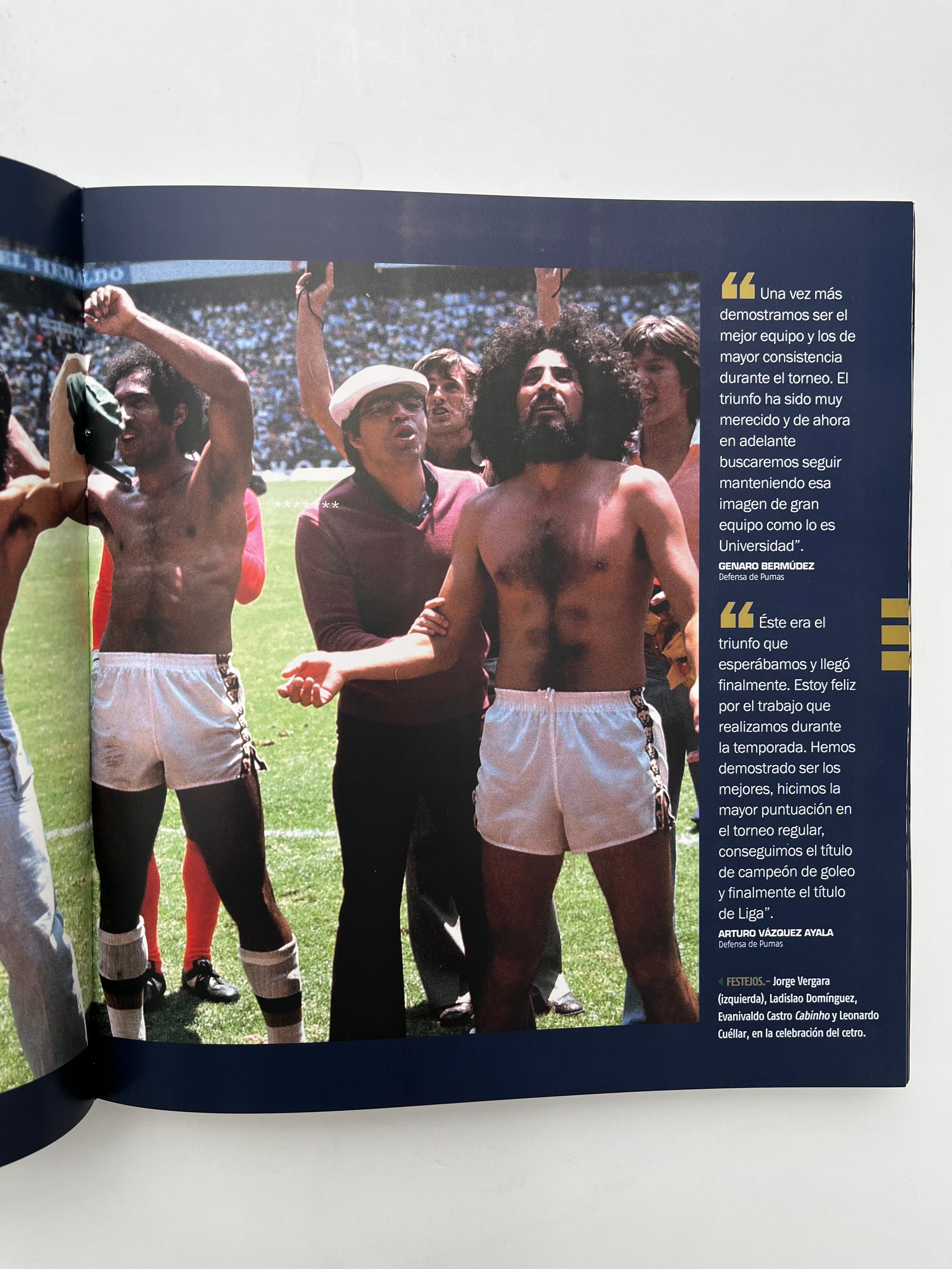 Libro Pumas Campeonatos En Azul y Oro Edición Pasta Dura