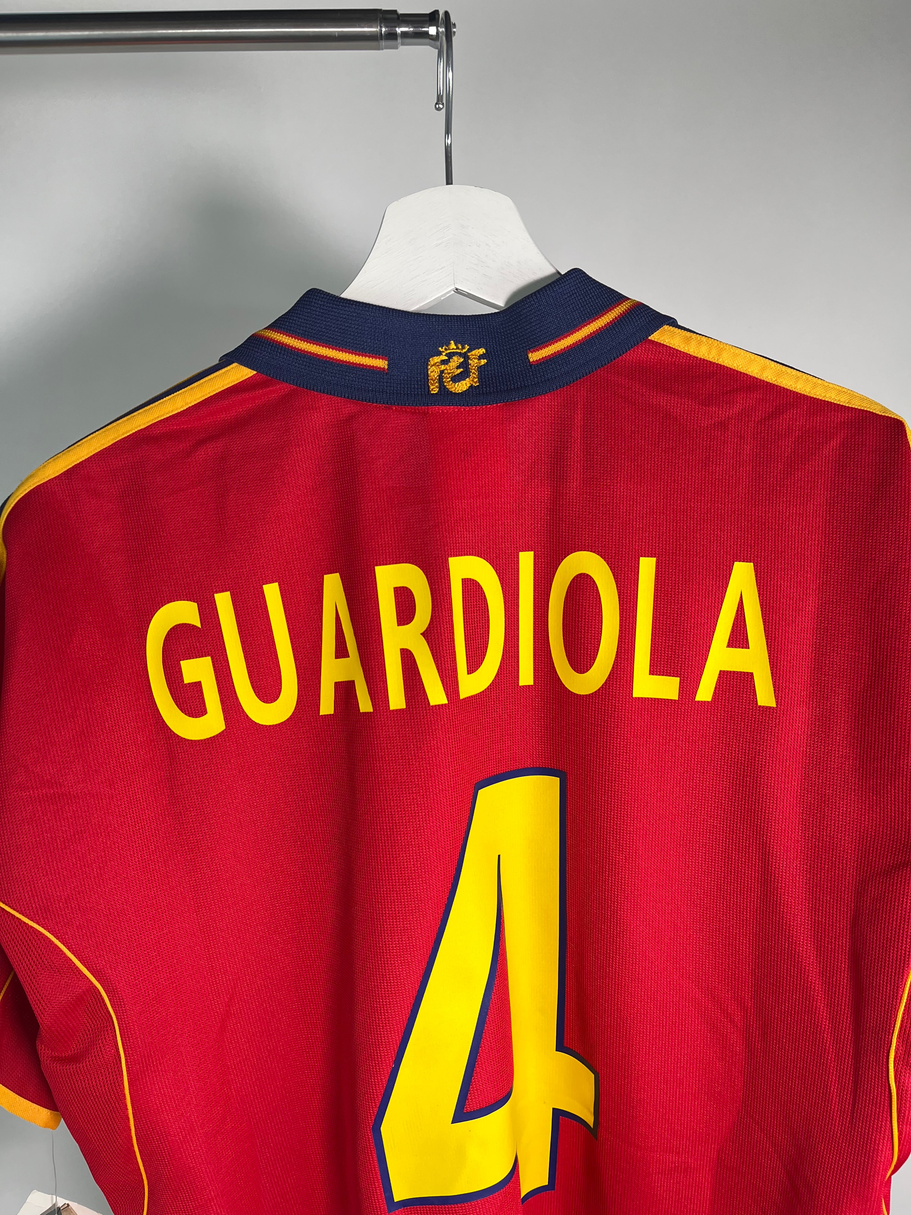 Jersey España Local 2000 2002 Pep Guardiola *C/Etiquetas* (S)
