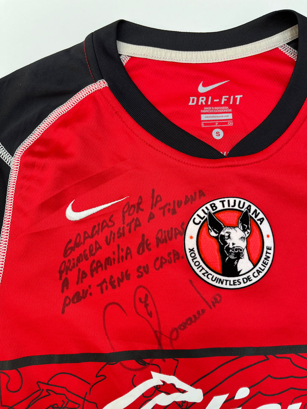 Jersey Xolos Local 2011 2012 Utilería Autografiado por Leandro Augusto (S)