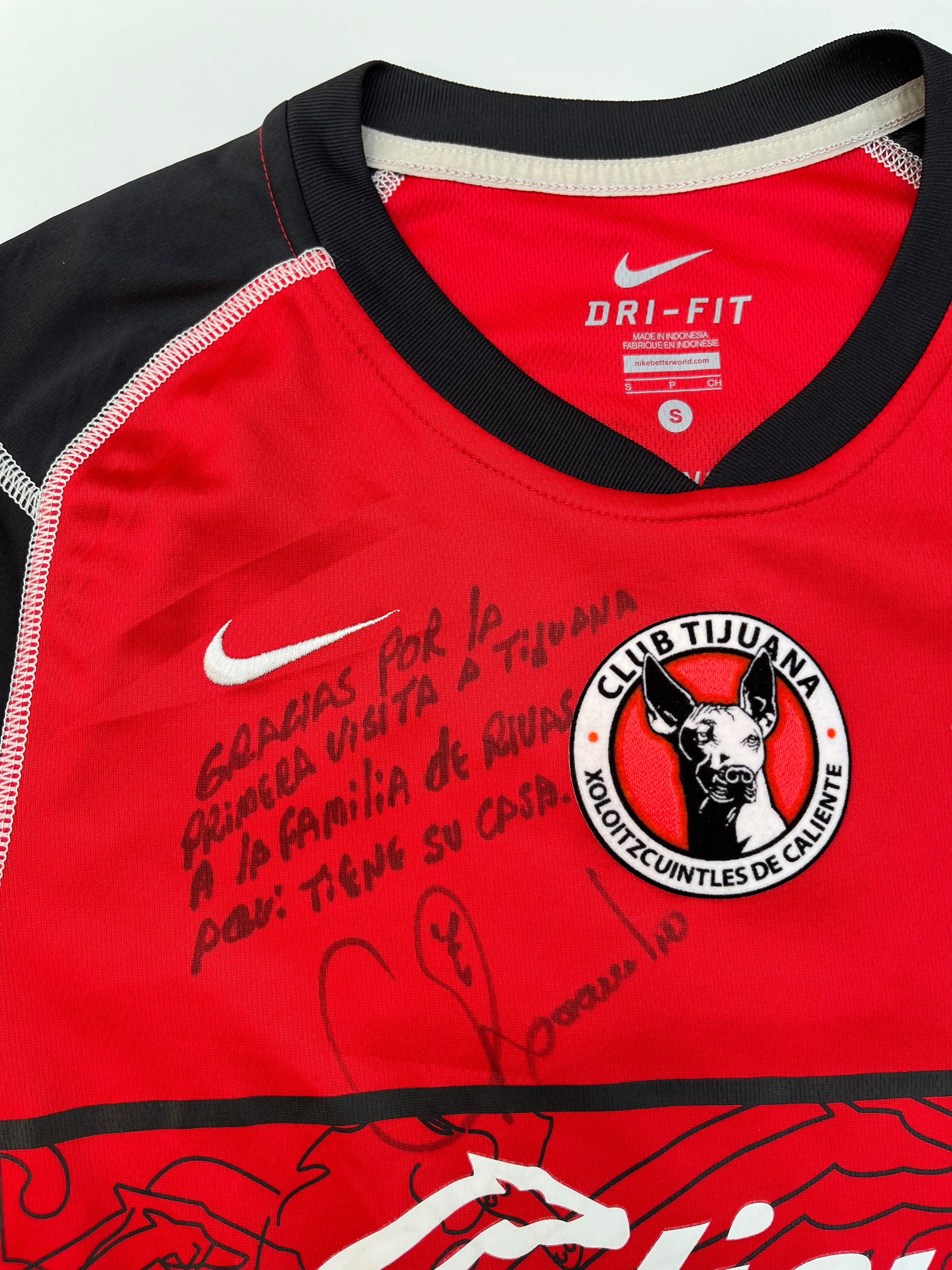 Jersey Xolos Local 2011 2012 Utilería Autografiado por Leandro Augusto (S)