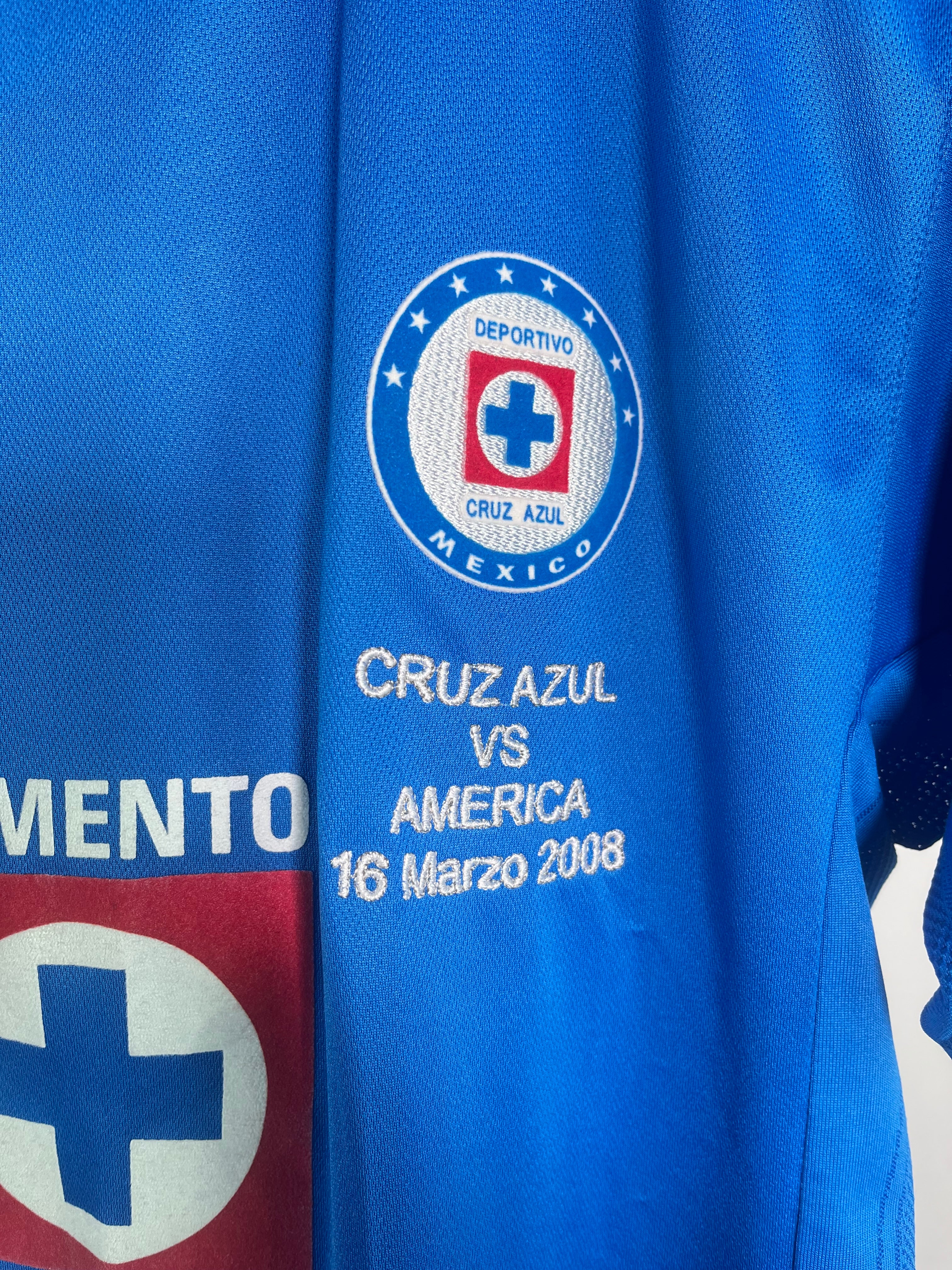 Jersey Cruz Azul Local 2007 2008 Match Detail vs América César Delgado (M)