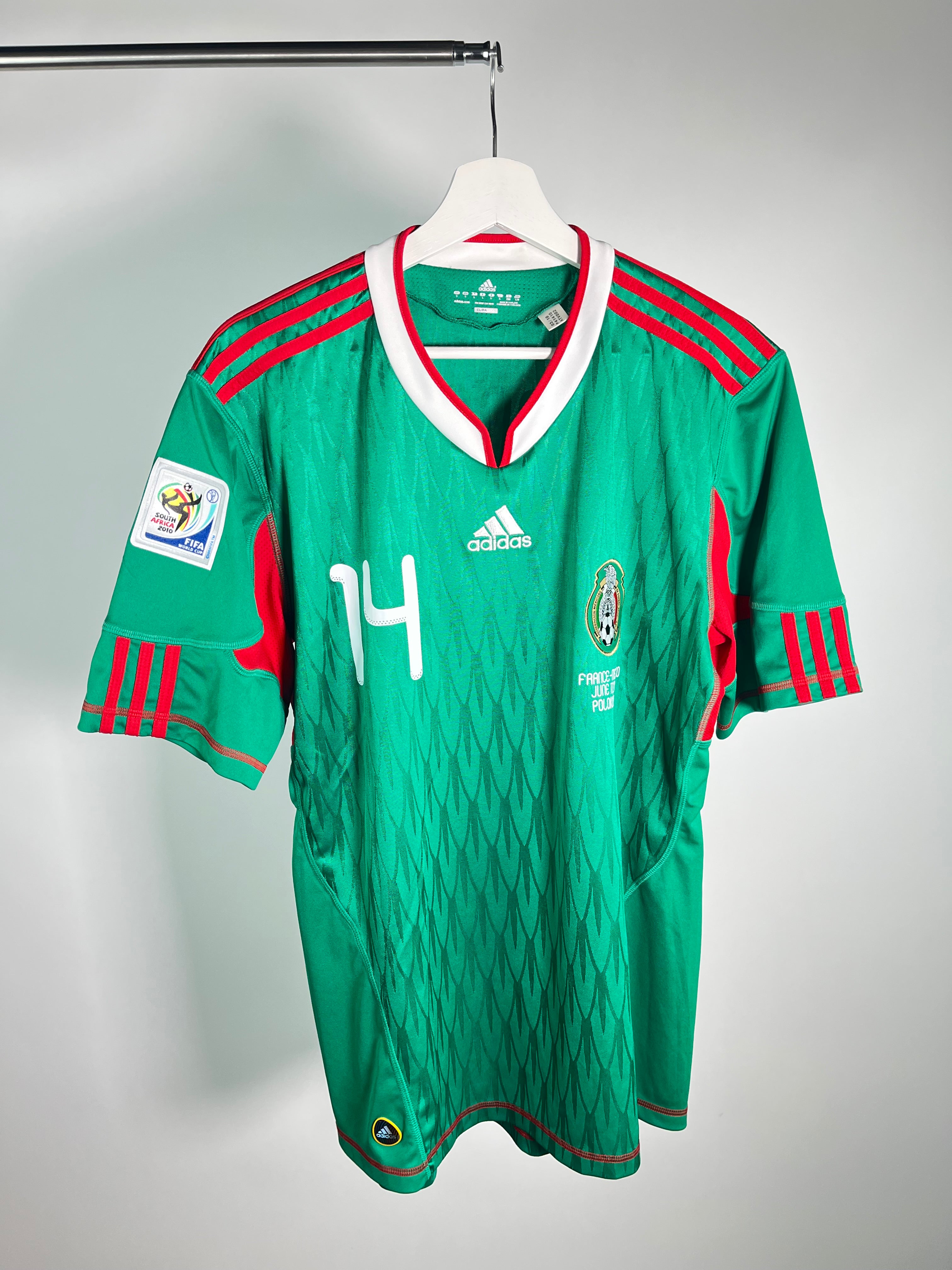 Jersey México Local 2010 2011 *Match Detail vs Francia* Javier Hernández (L)
