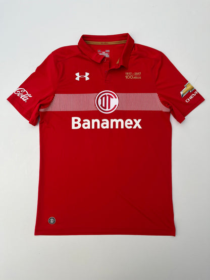 Jersey Toluca Local 2017 2018 Utilería Centenario Antonio Naelson "Sinha" (L)