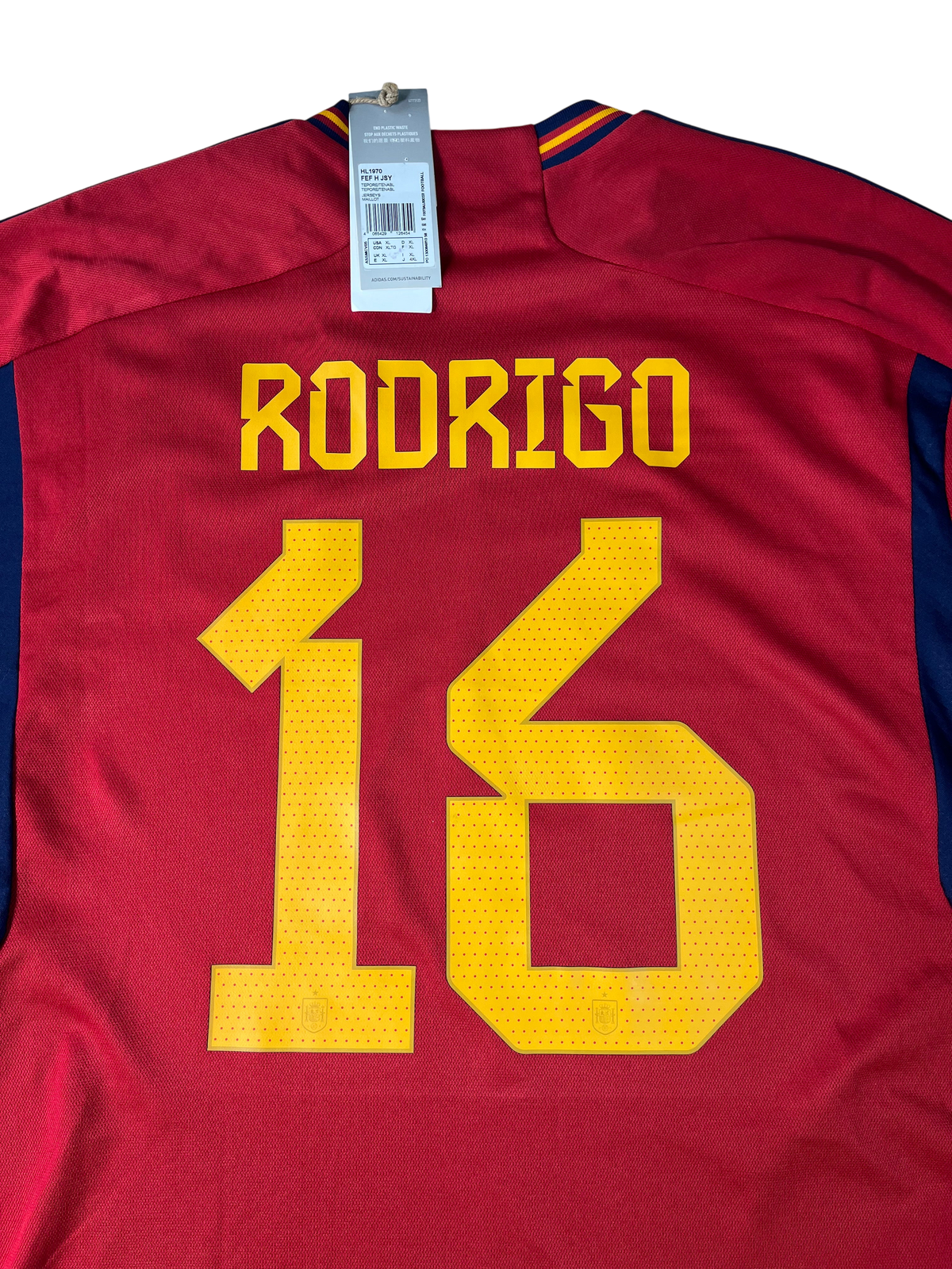 Jersey España Local 2022 2024 *C/Etiquetas* Rodri (XL)