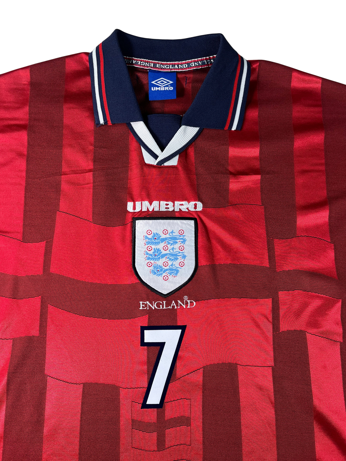 Jersey Inglaterra Visita 1998 2000 David Beckham (L)
