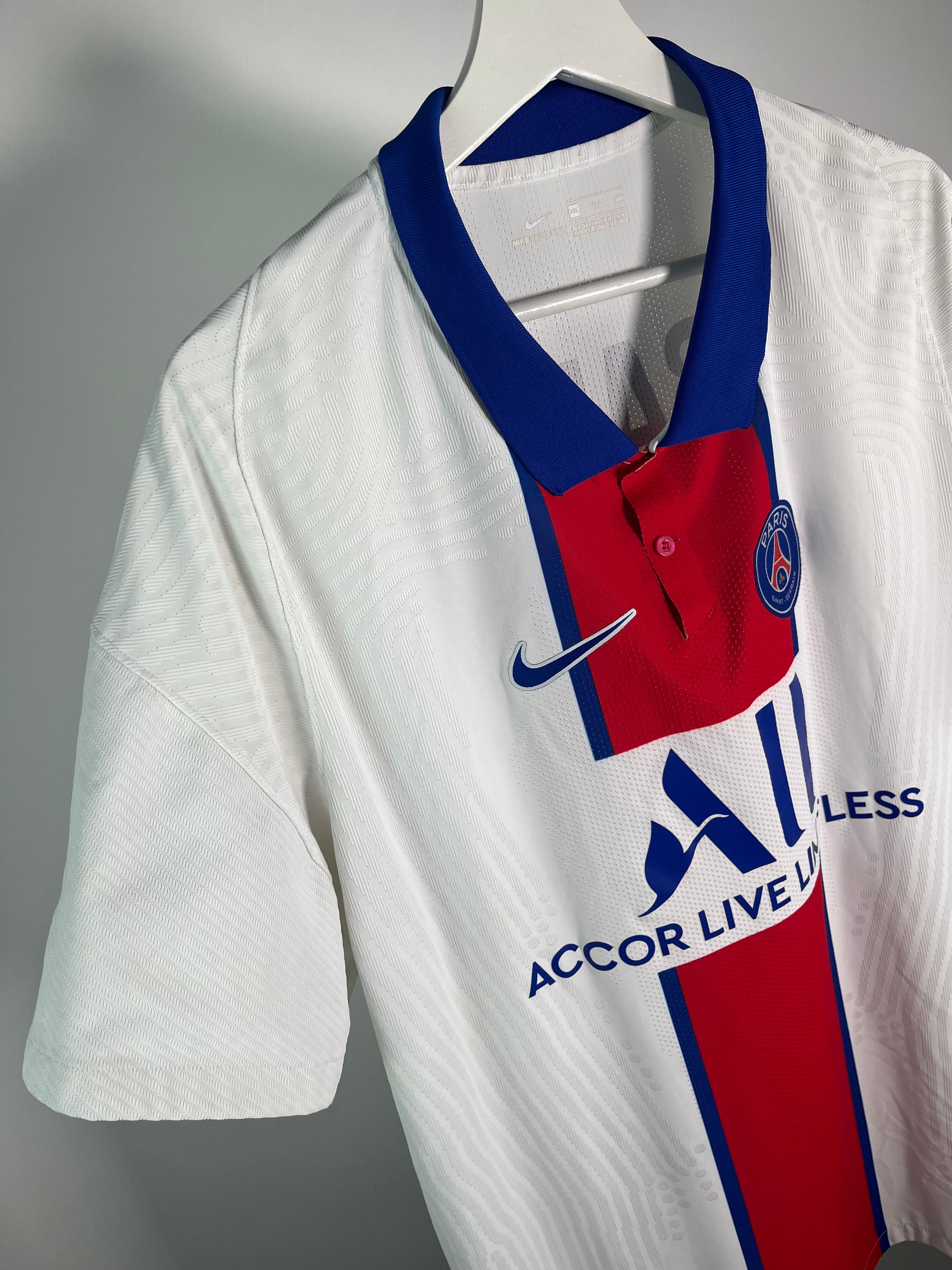 Jersey PSG Visita 2020 2021 Versión Jugador Kylian Mbappé (XXL)