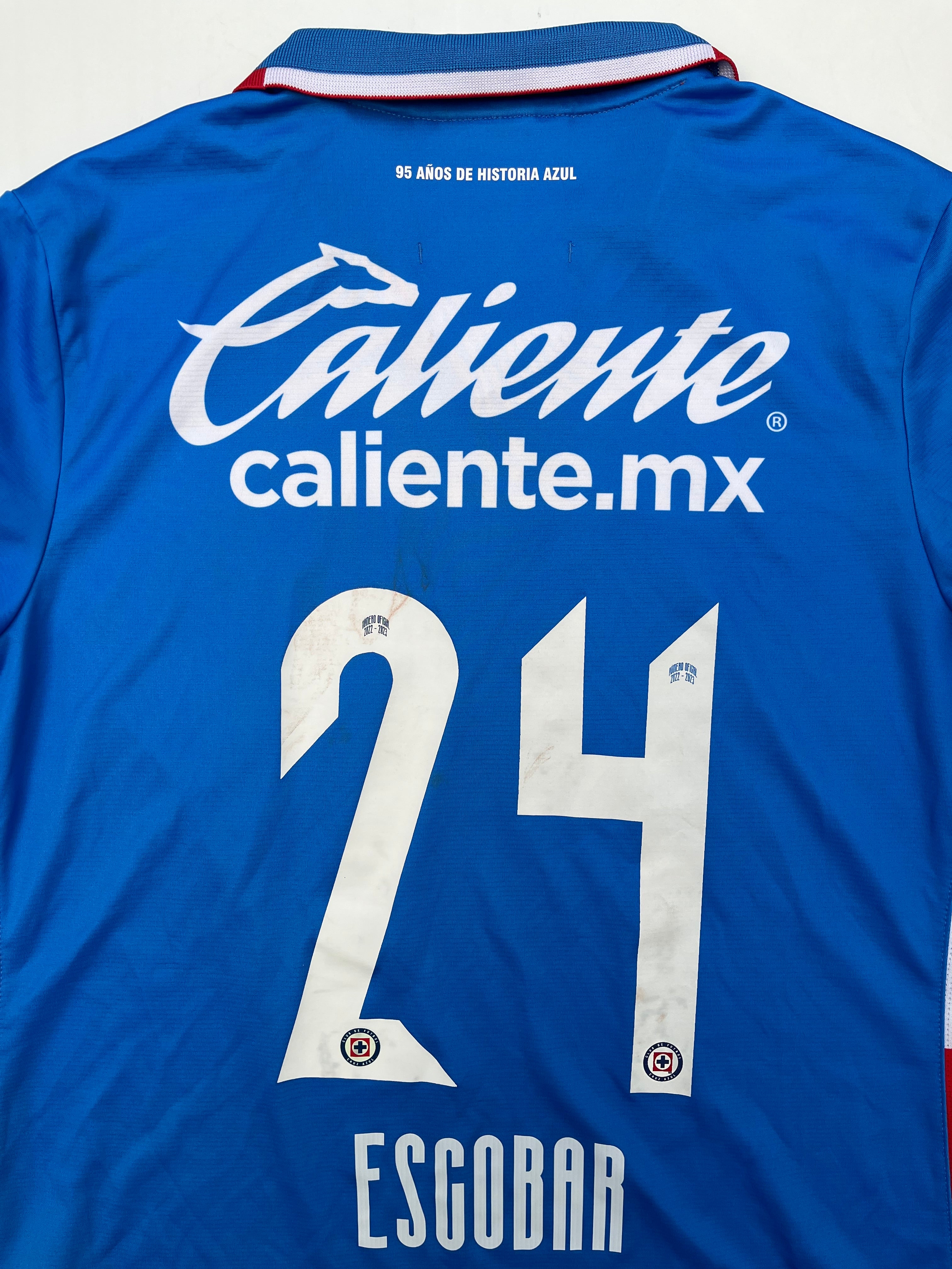Jersey Cruz Azul Local 2022 2023 Match Worn Juan Escobar (S)