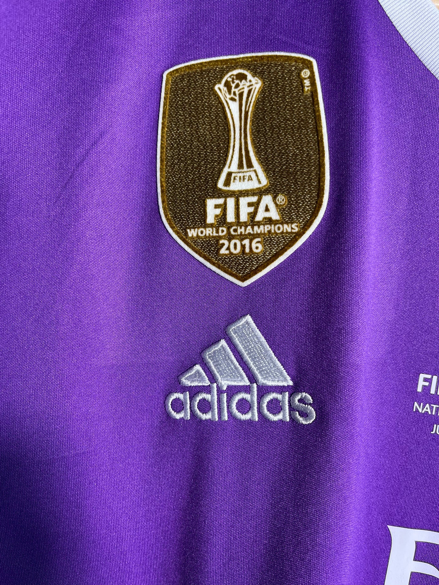 Jersey Real Madrid Visita 2016 2017 *Final Champions League* Manga Larga Cristiano Ronaldo (XL)