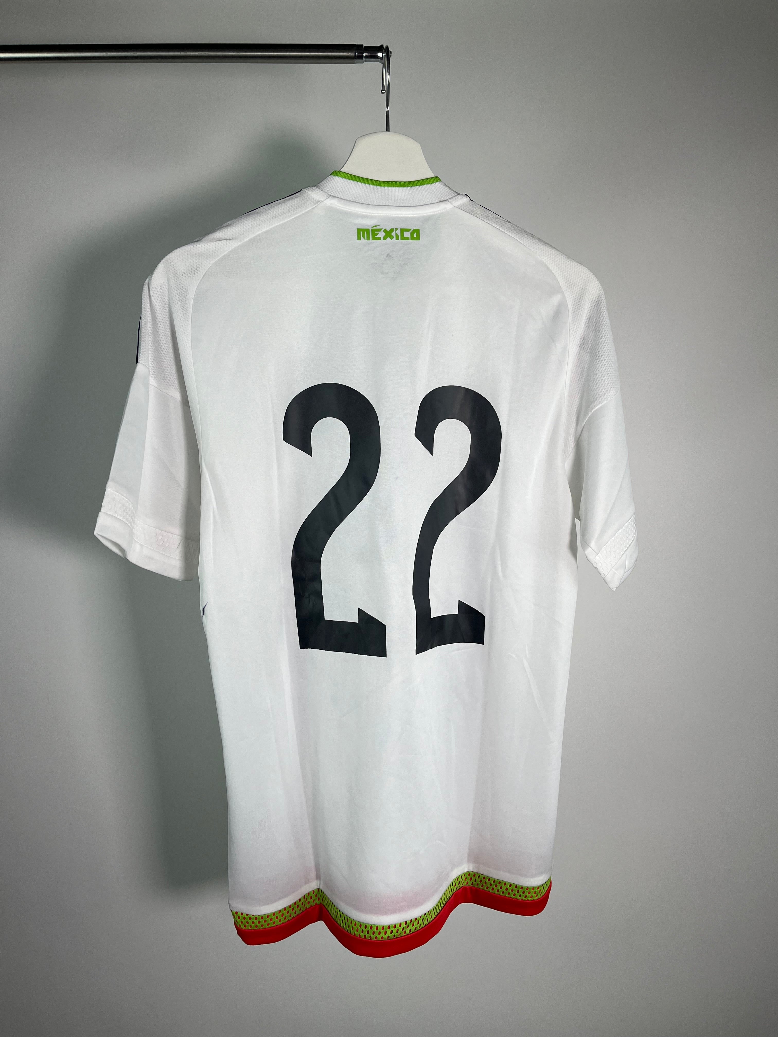 Jersey México Visita 2015 2017 Match Worn Efraín Chispa Velarde Autografiado Plantilla M)