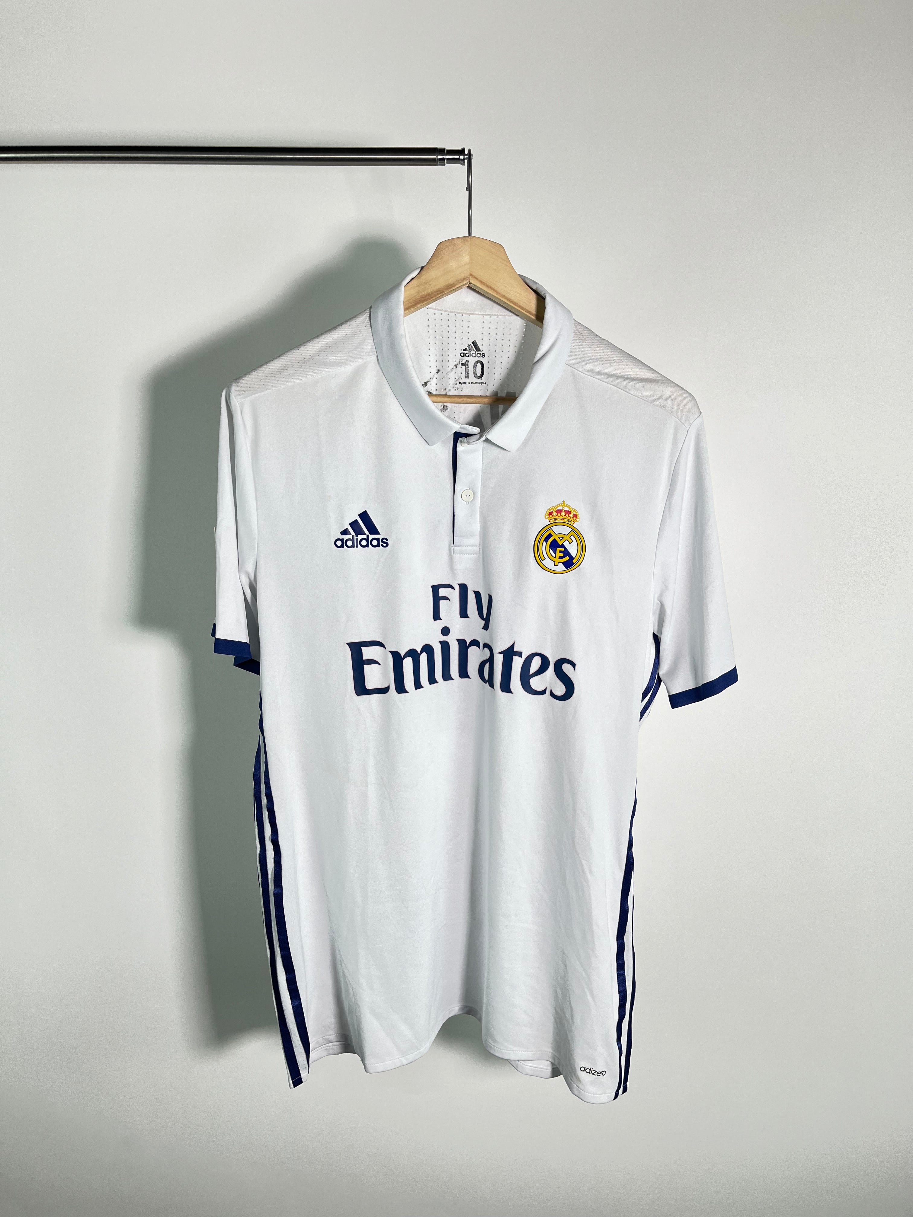 Jersey Real Madrid Local 2016 2017 *Adizero* Utilería Ronaldo Nazario (Talla 10 XL)