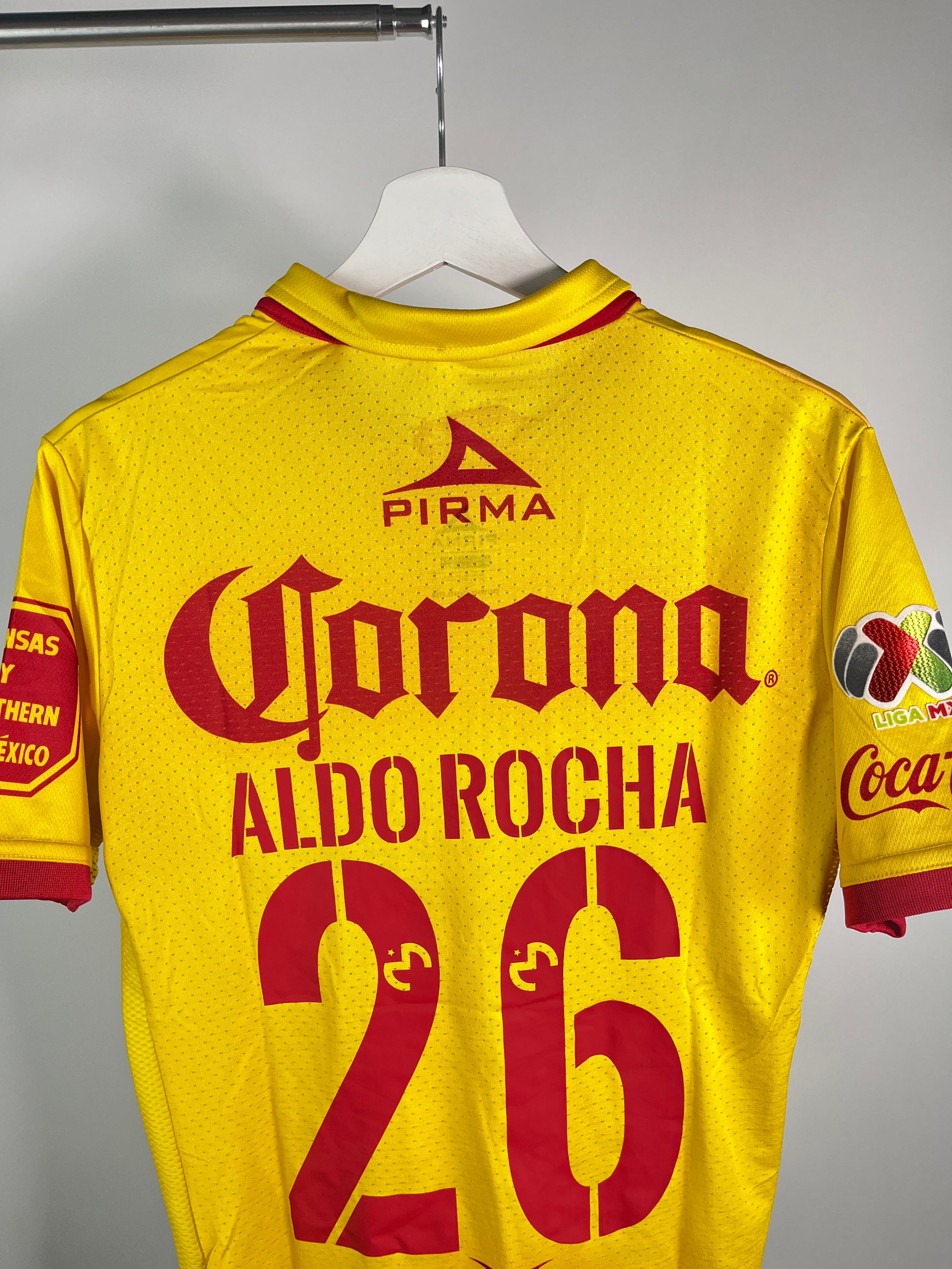 Jersey Monarcas Morelia Local 2017 2018 Match Worn Aldo Rocha (M)