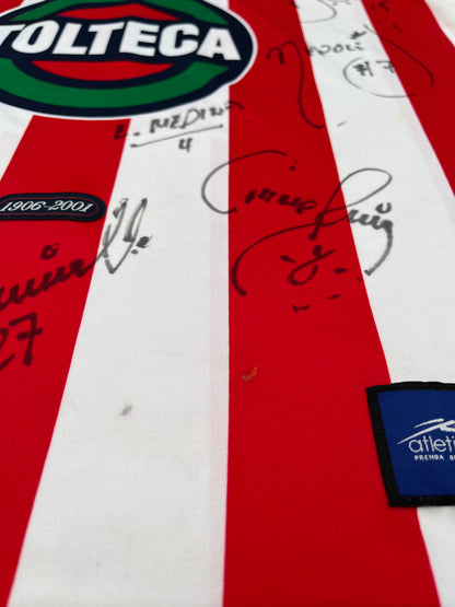 Jersey Chivas Local 2001 2002 Utilería Ramón Morales Autografiado (L)