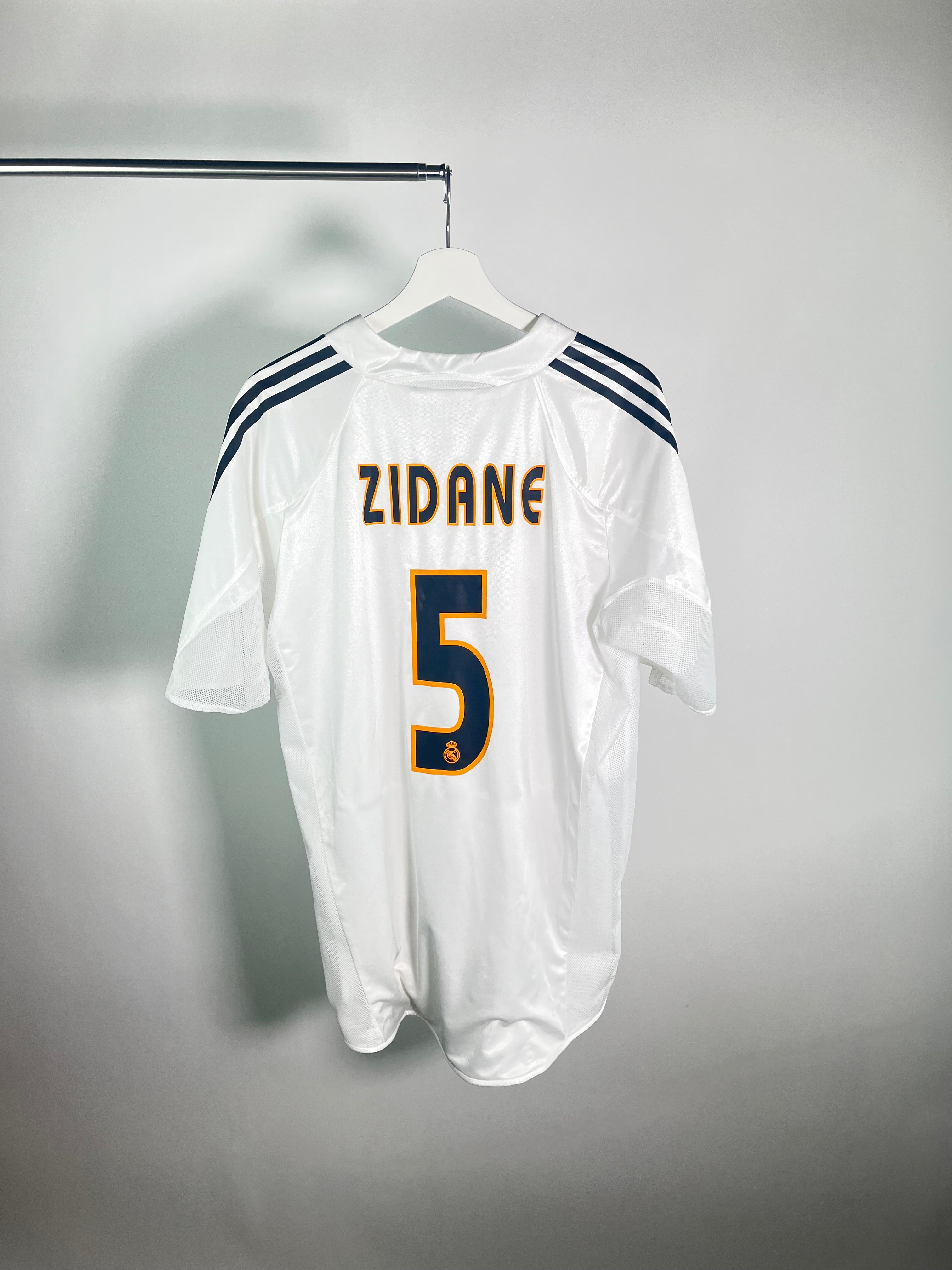 Jersey Real Madrid Local 2004 2005 Versión Jugador Zinedine Zidane (L)