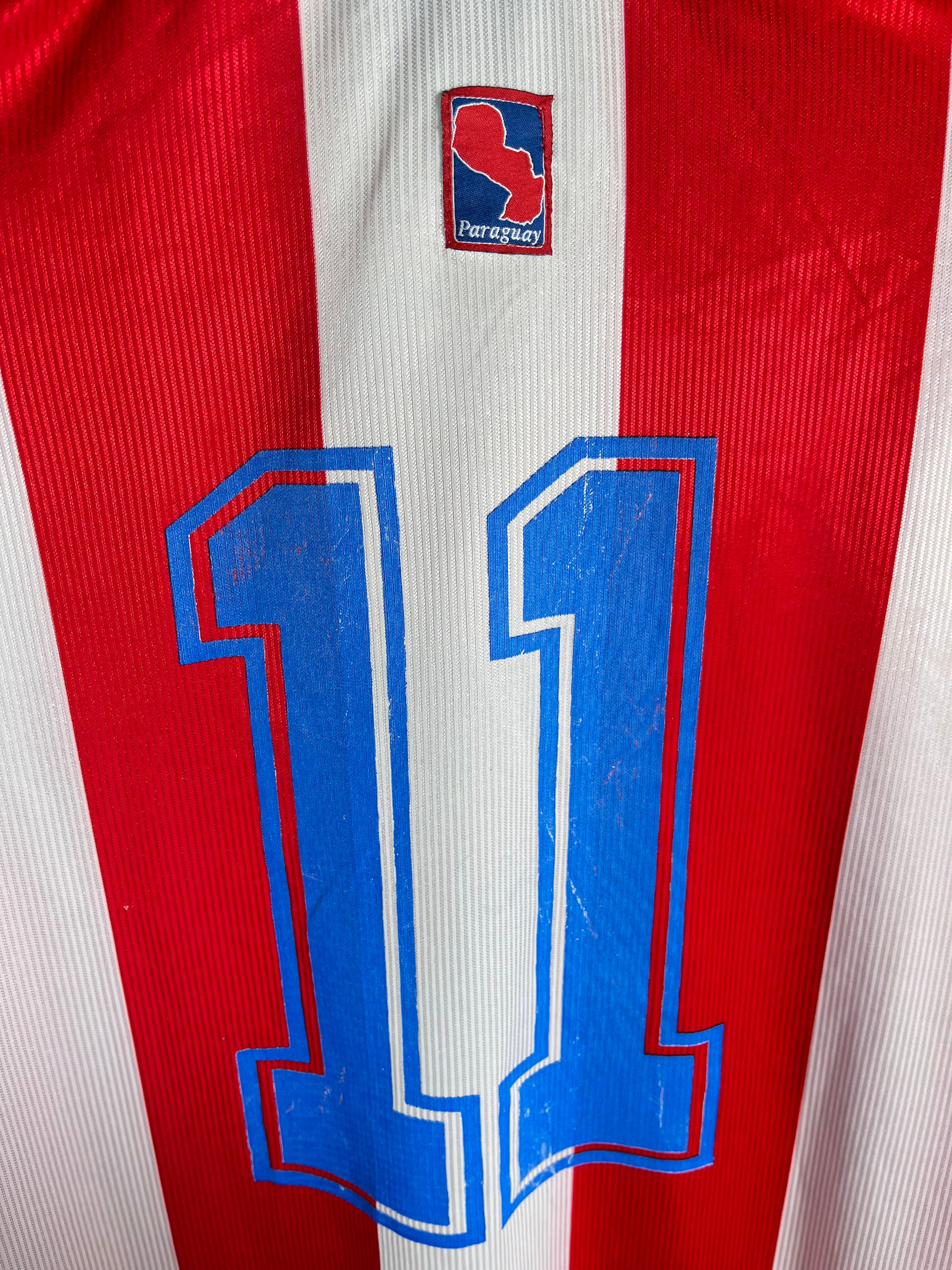 Jersey Paraguay Local 2000 2002 Utilería Nelson Cuevas (XL)