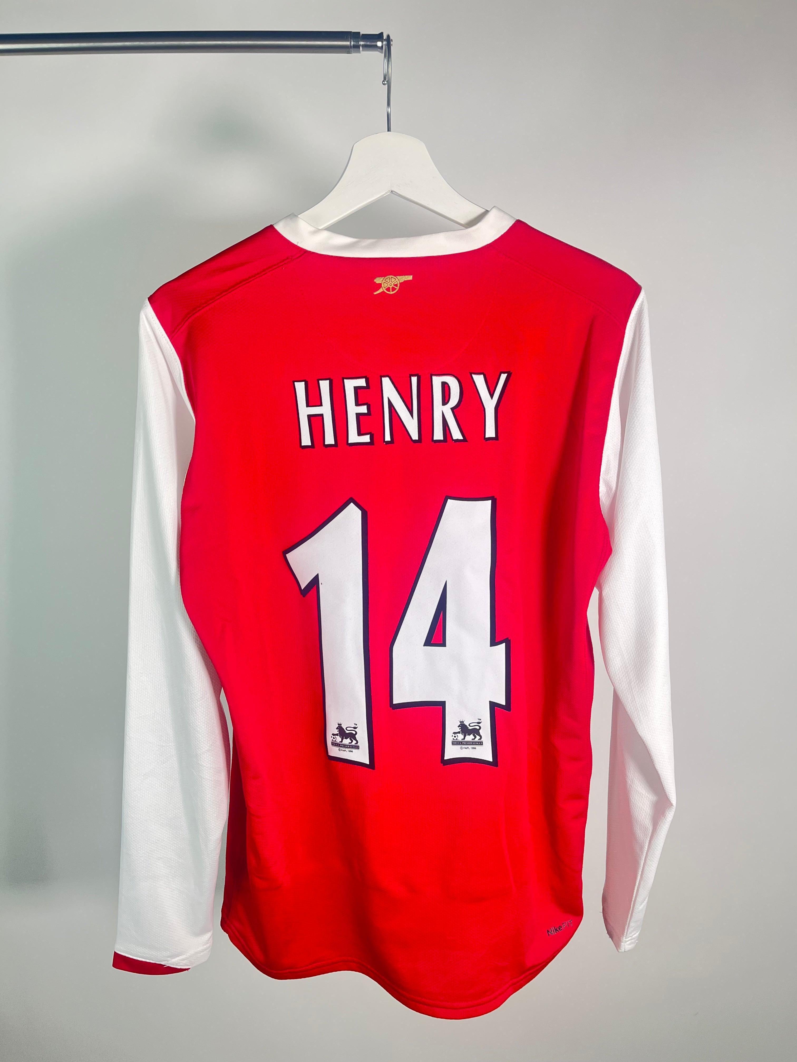 Jersey Arsenal Local 2007 2008 Manga Larga Thierry Henry (S)
